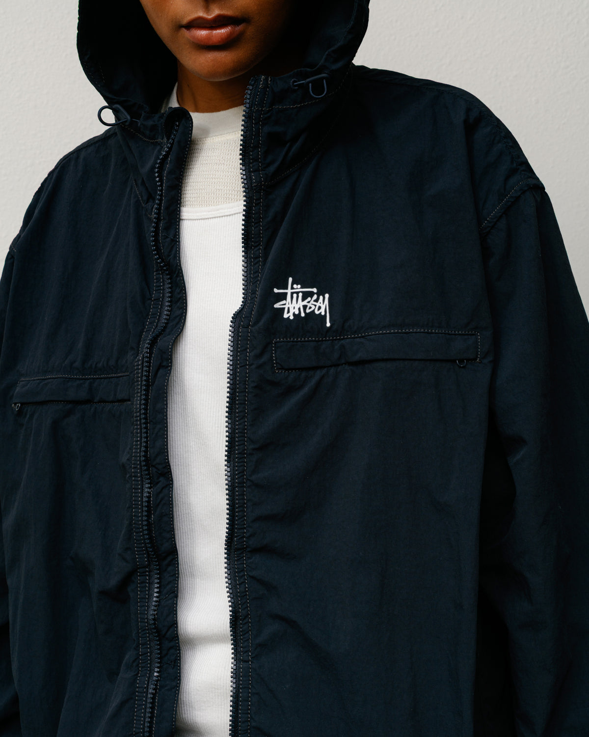 Lightweight Hooded Jacket – Navy | Outerwear | Stüssy
