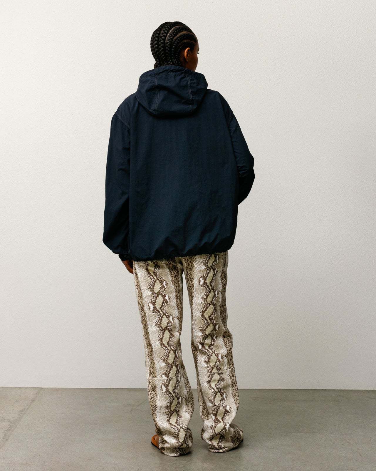 Lightweight Hooded Jacket Mens Long Sleeve In Navy