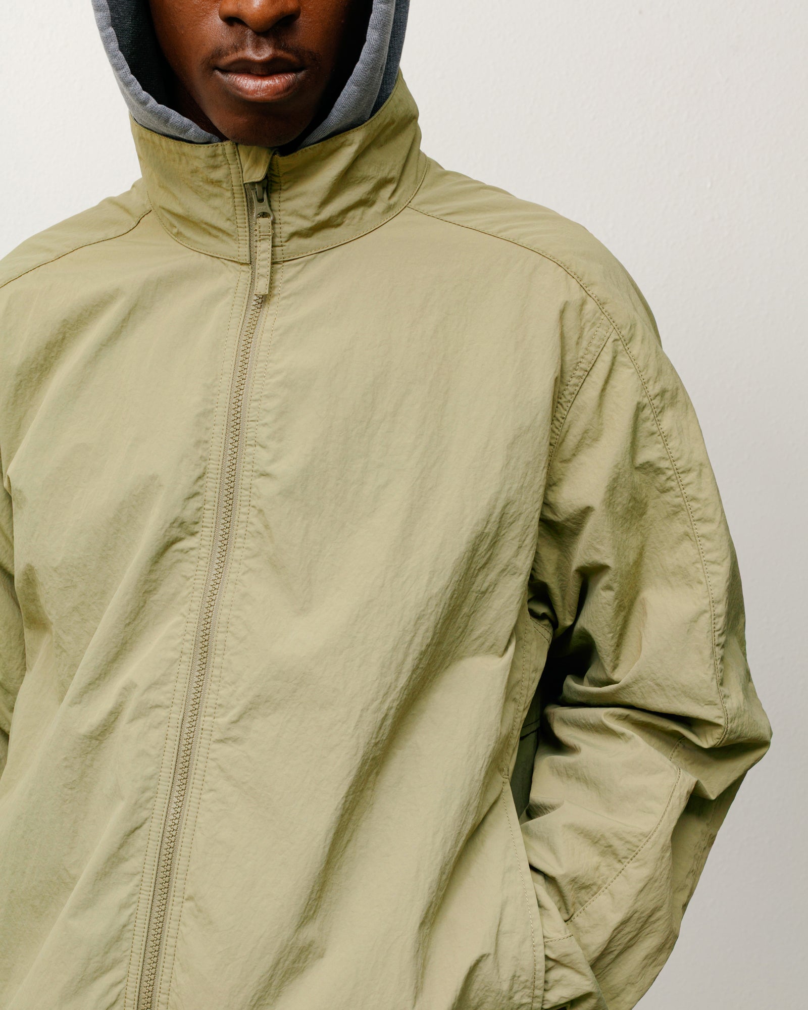 Lightweight Mock Jacket - Khaki | Outerwear | Stüssy