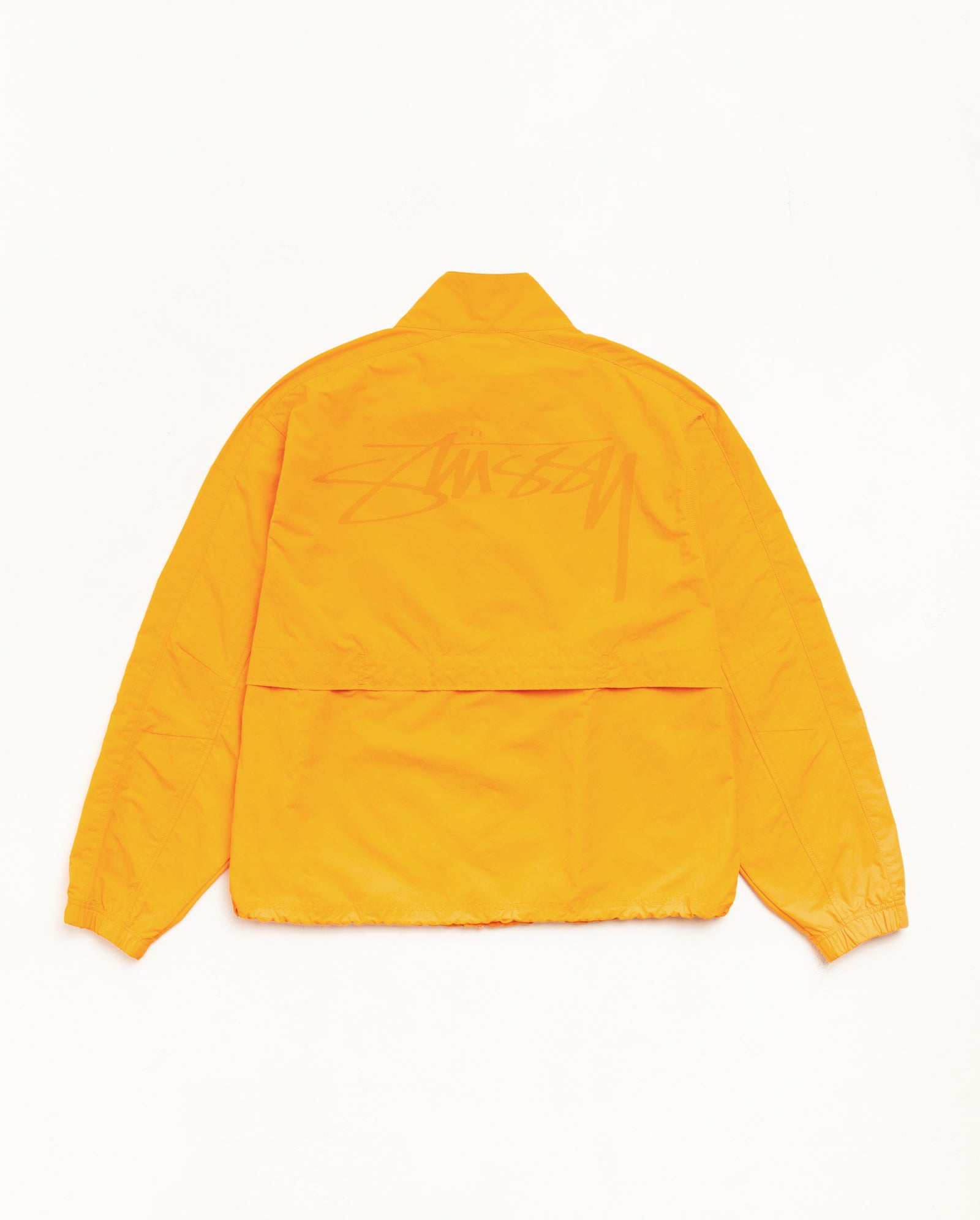 Lightweight Mock Jacket Unisex Long Sleeve In Orange