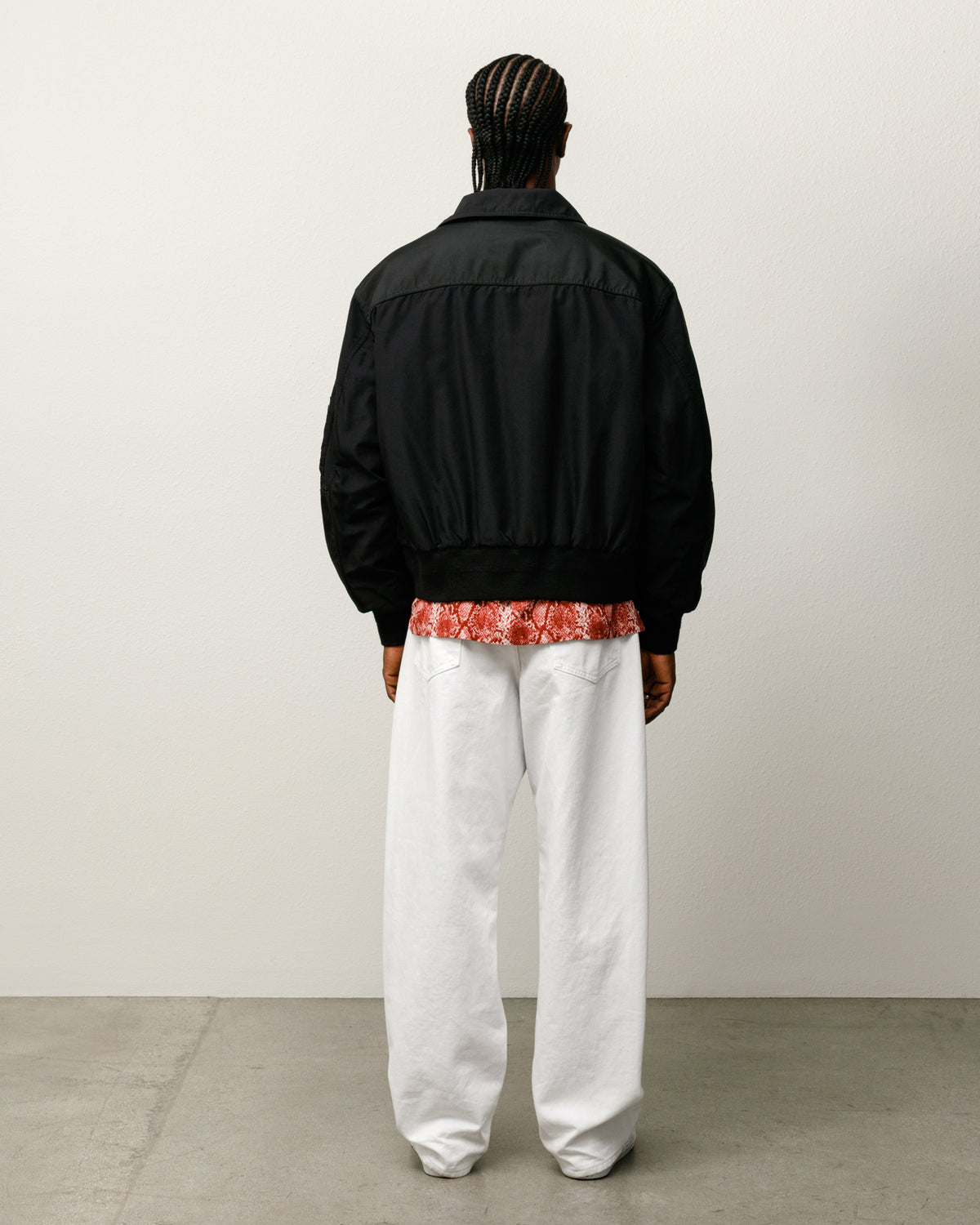 Mock Neck Flight Bomber – Black | Outerwear | Stüssy