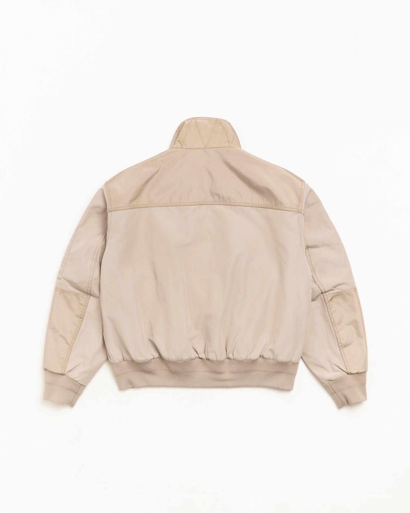 Mock Neck Flight Bomber Mens Long Sleeve In Khaki