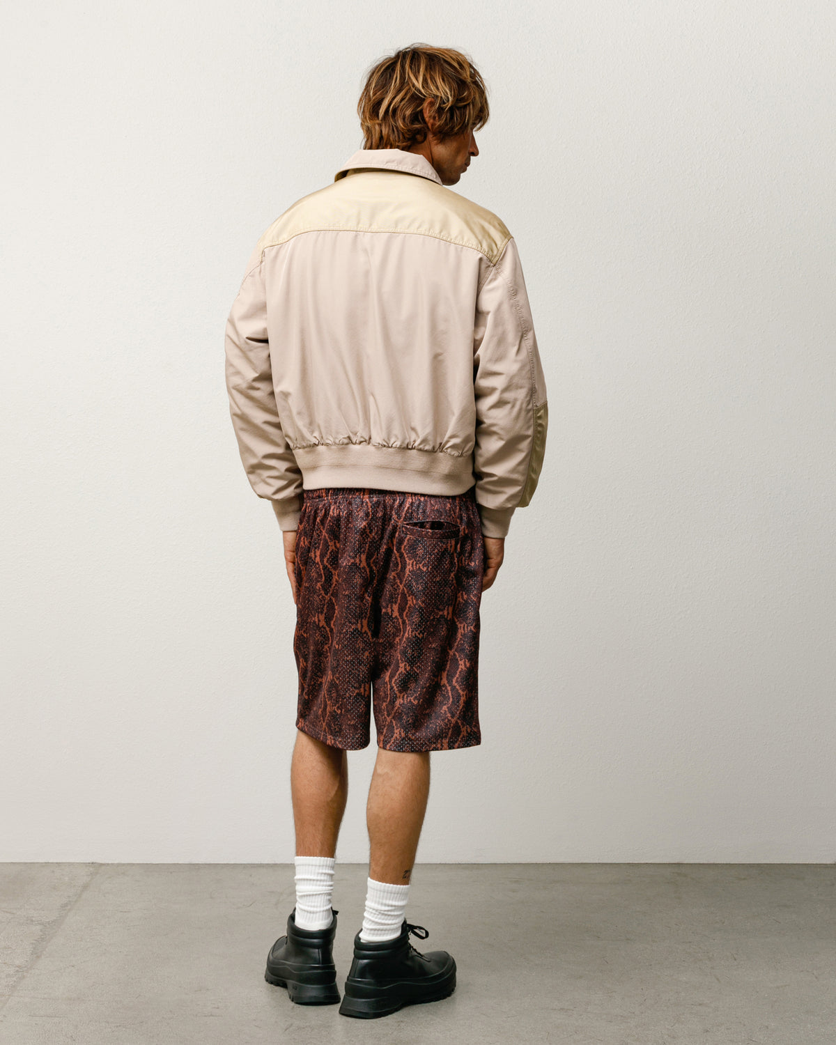 Mock Neck Flight Bomber – Khaki | Outerwear | Stüssy