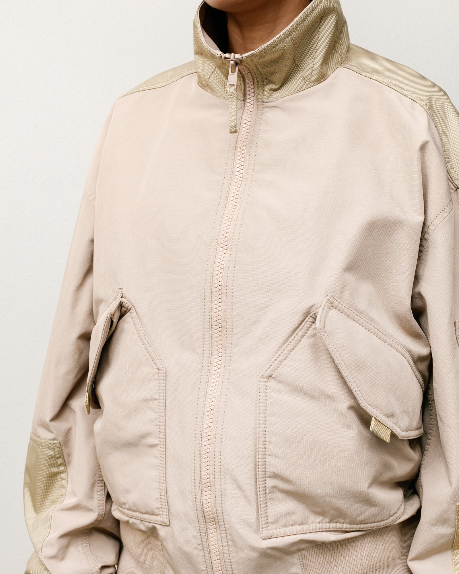 Mock Neck Flight Bomber – Khaki | Outerwear | Stüssy