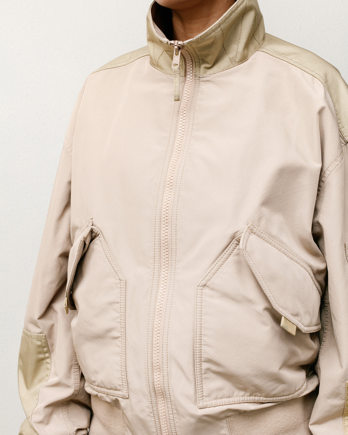 Mock Neck Flight Bomber – Khaki | Outerwear | Stüssy