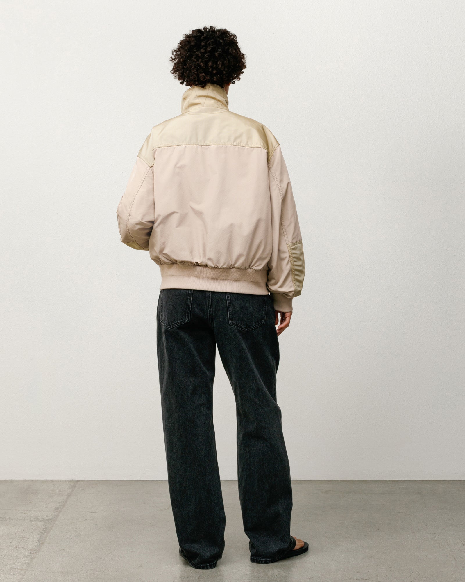 Mock Neck Flight Bomber – Khaki | Outerwear | Stüssy