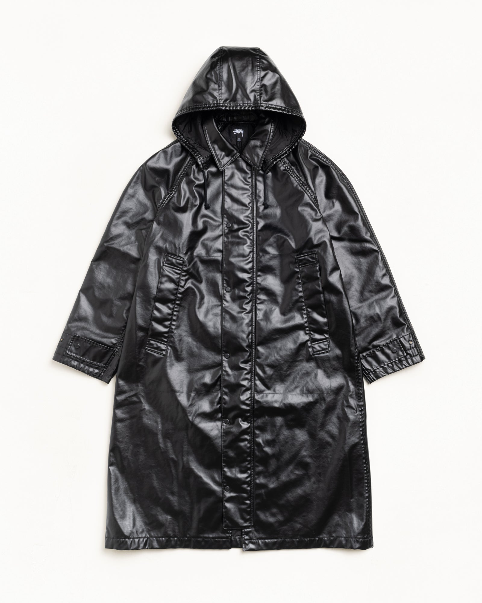 Coated Field Coat – Black | Outerwear | Stüssy