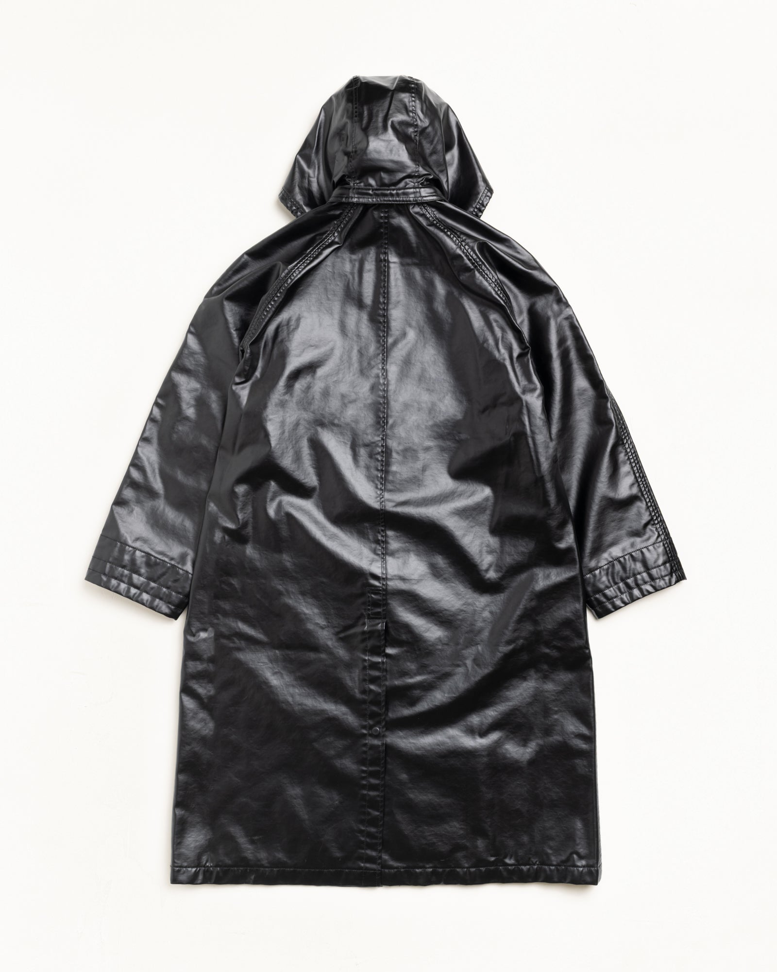 Coated Field Coat Mens Long Sleeve In Black