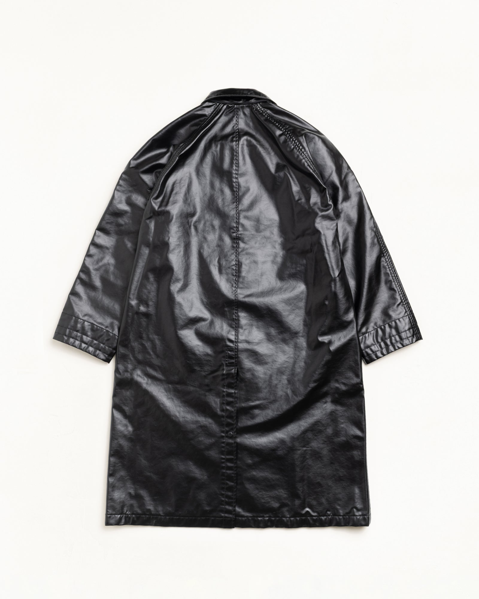 Coated Field Coat Mens Long Sleeve In Black