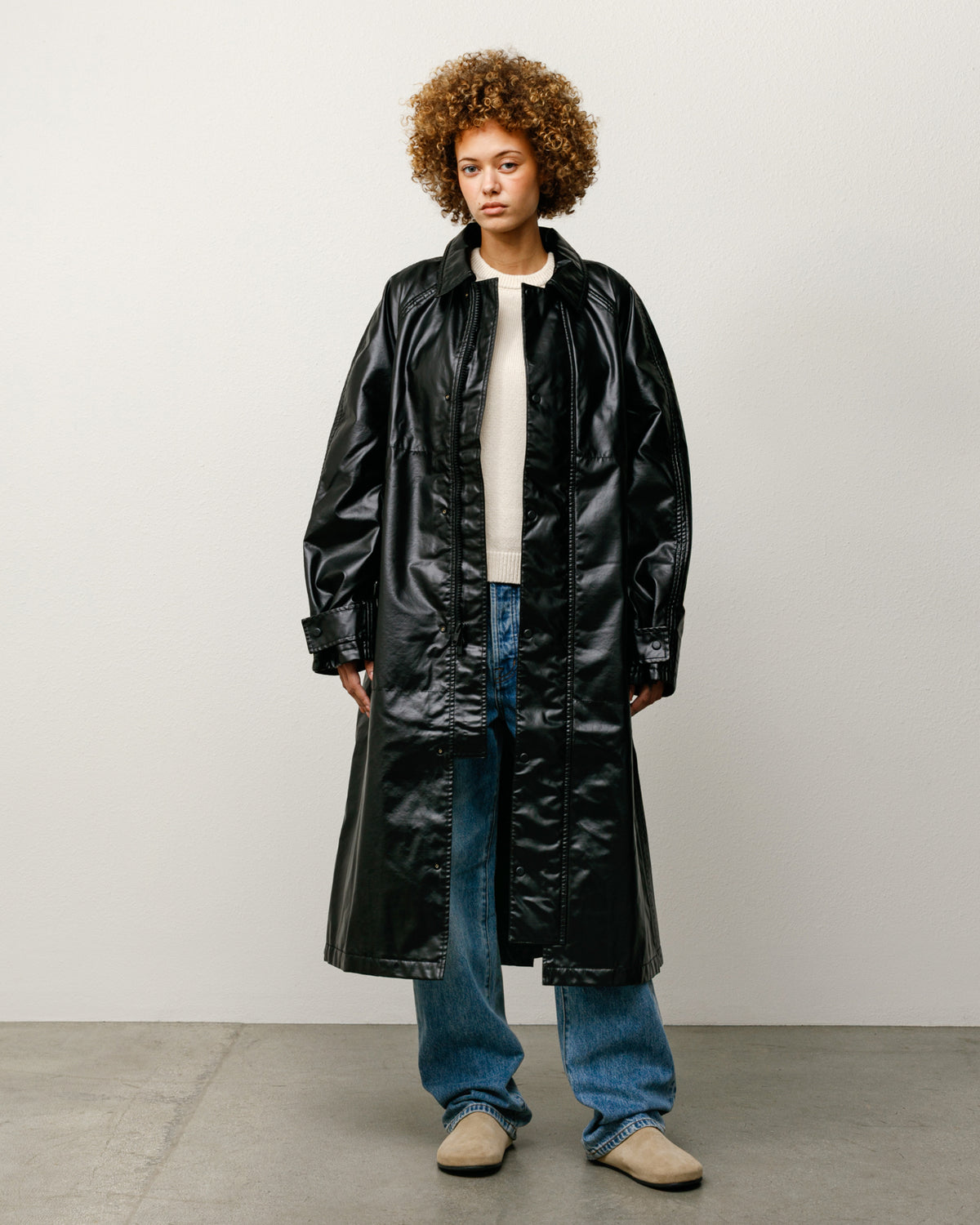 Coated Field Coat – Black | Outerwear | Stüssy