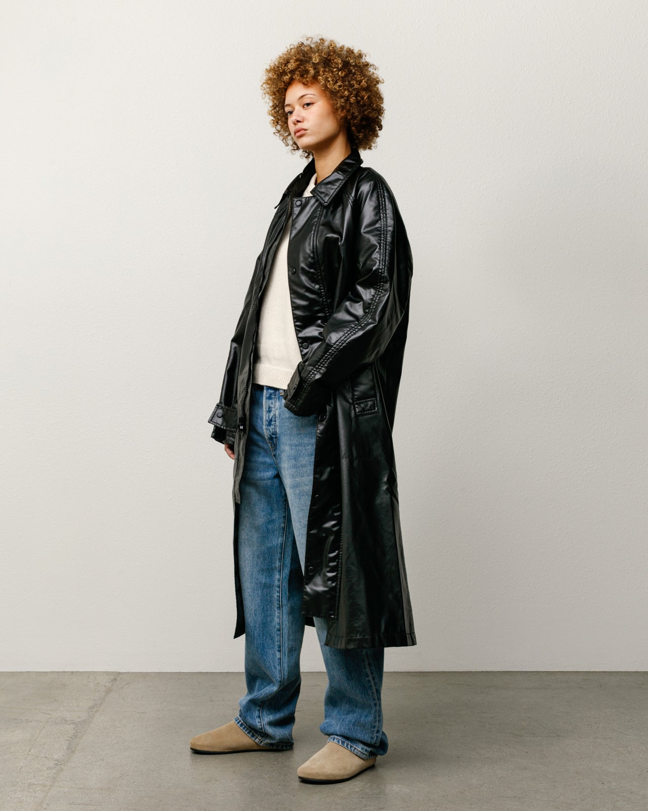 Coated Field Coat – Black | Outerwear | Stüssy