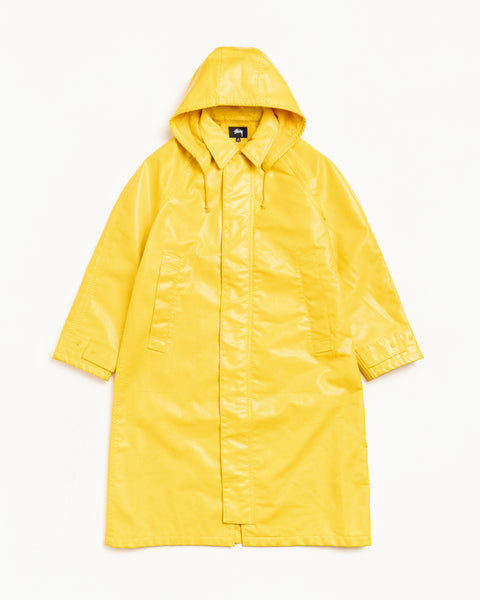 Coated Field Coat Mens Long Sleeve In Yellow