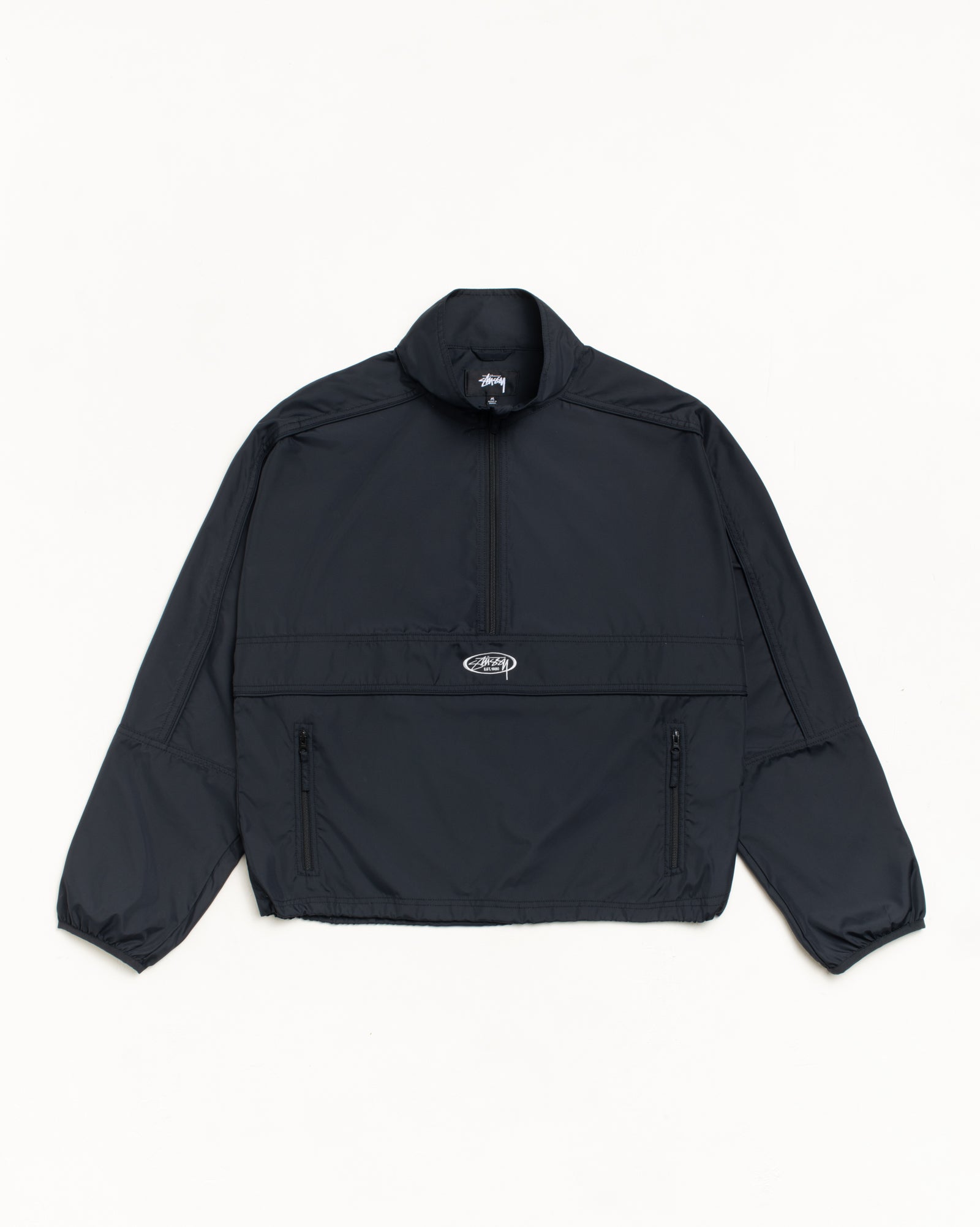 Lightweight Pullover Jacket Mens Long Sleeve In Black