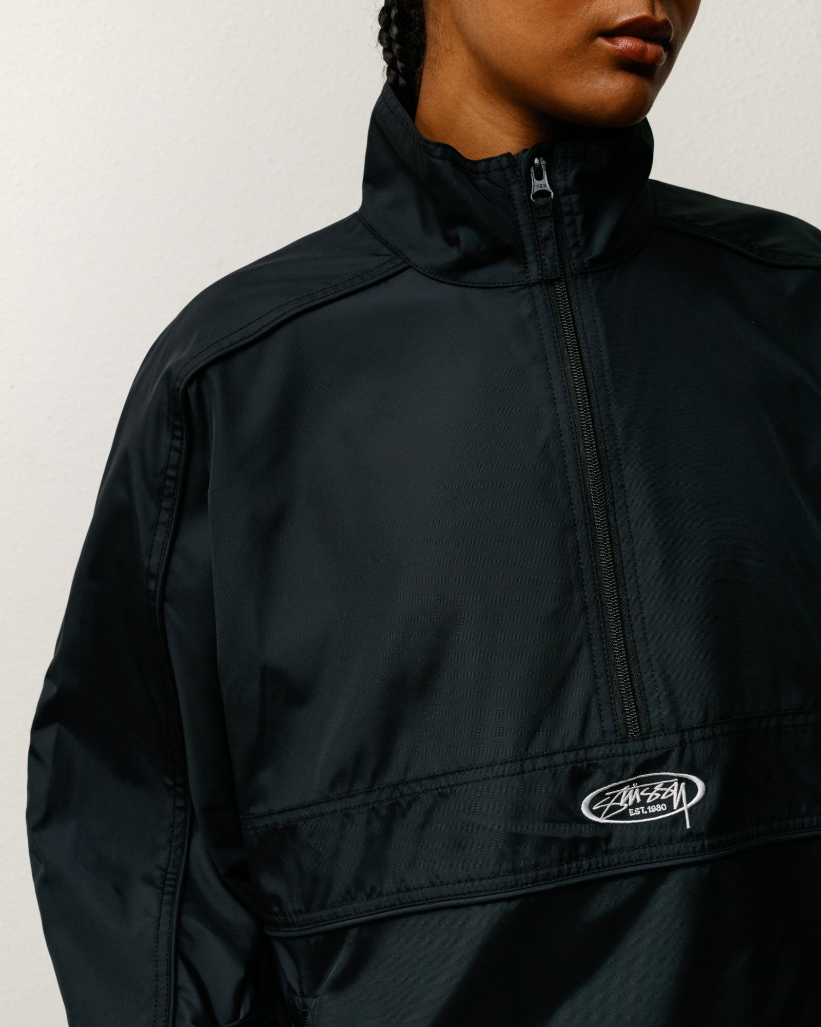 Lightweight Pullover Jacket – Black | Outerwear | Stüssy