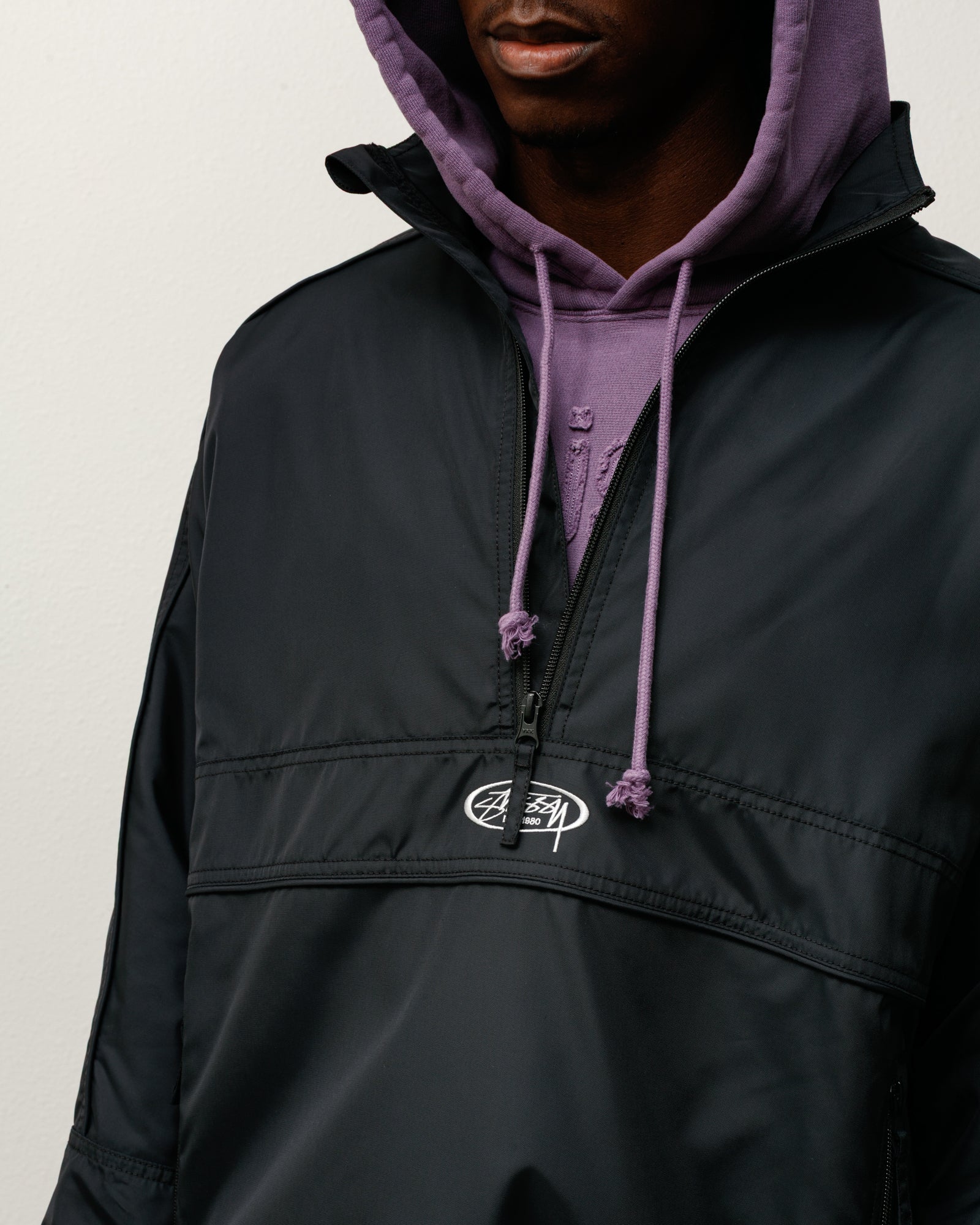 メンズウェア CORDURA NYLON PULLOVER JACKET 8GSHOOT Lightweight Pullover Jacket – Black | Outerwear | Stüssy