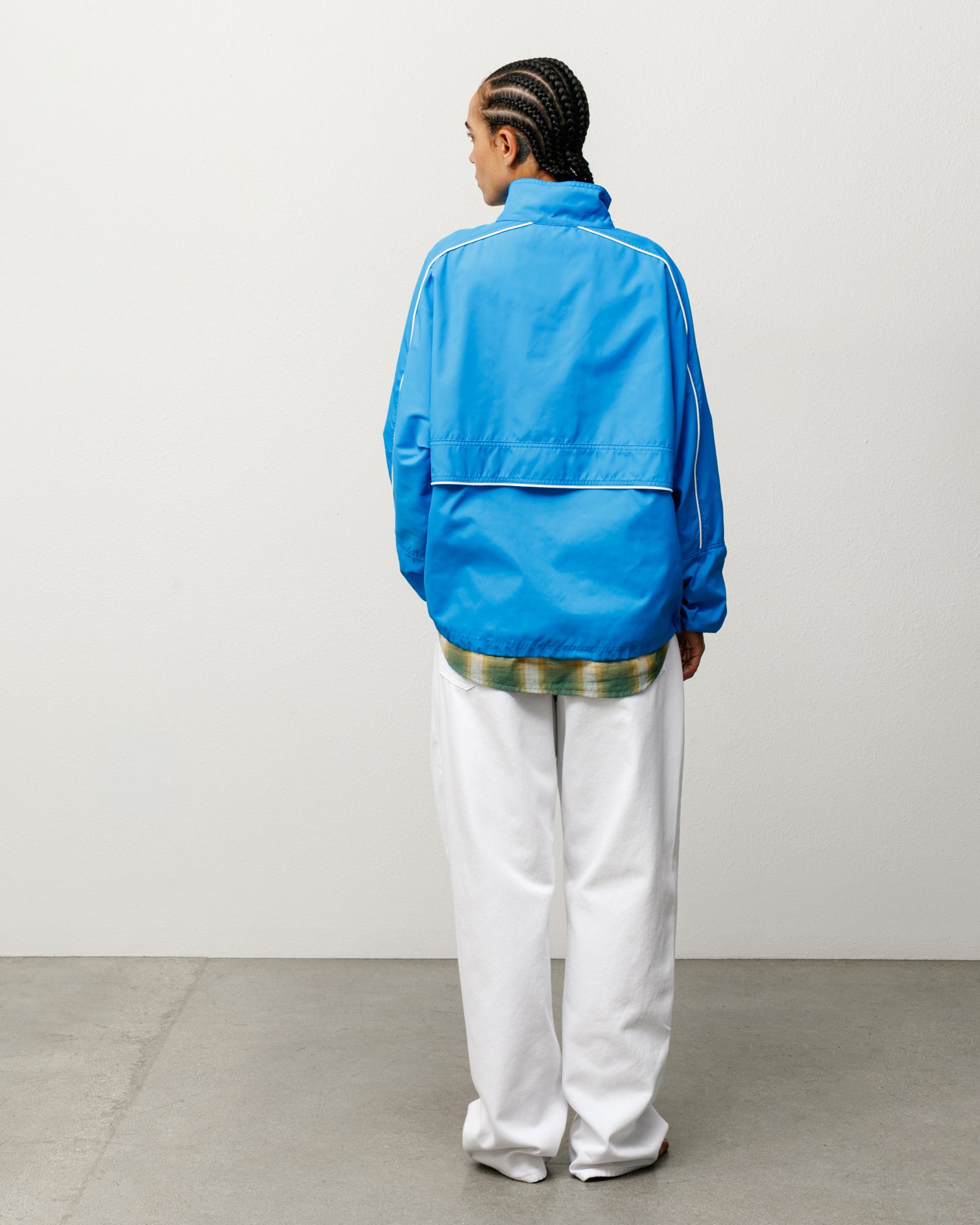 Lightweight Pullover Jacket Unisex Long Sleeve In Blue