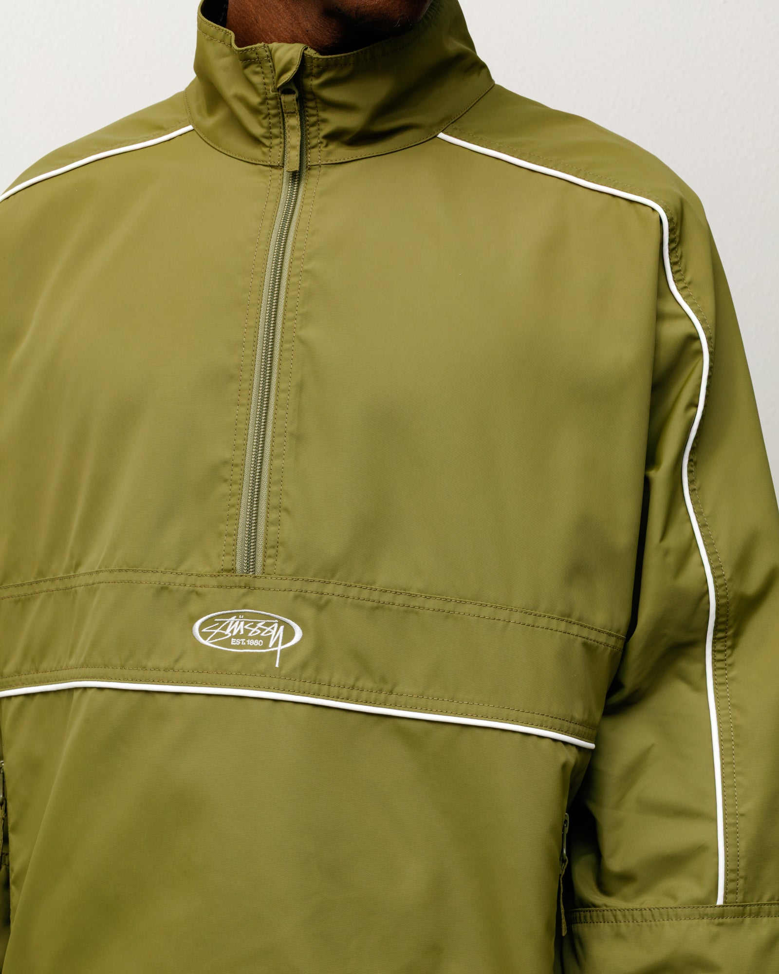 Lightweight Pullover Jacket – Olive | Outerwear | Stüssy