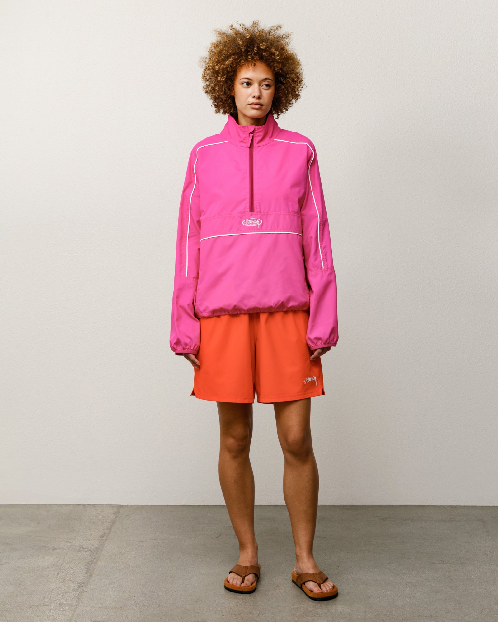 Lightweight Pullover Jacket Outerwear in the color Pink