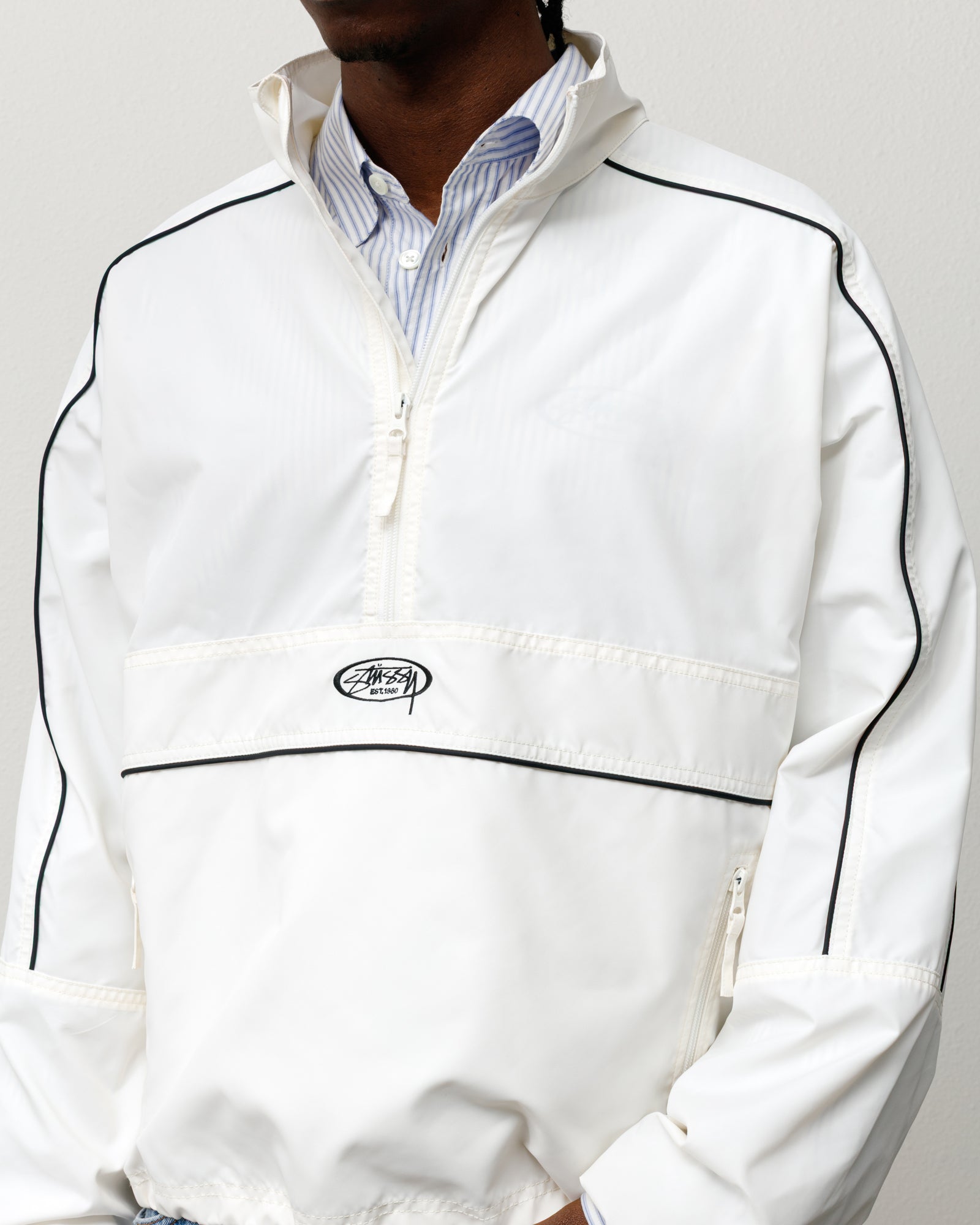 Lightweight Pullover Jacket – White | Outerwear | Stüssy
