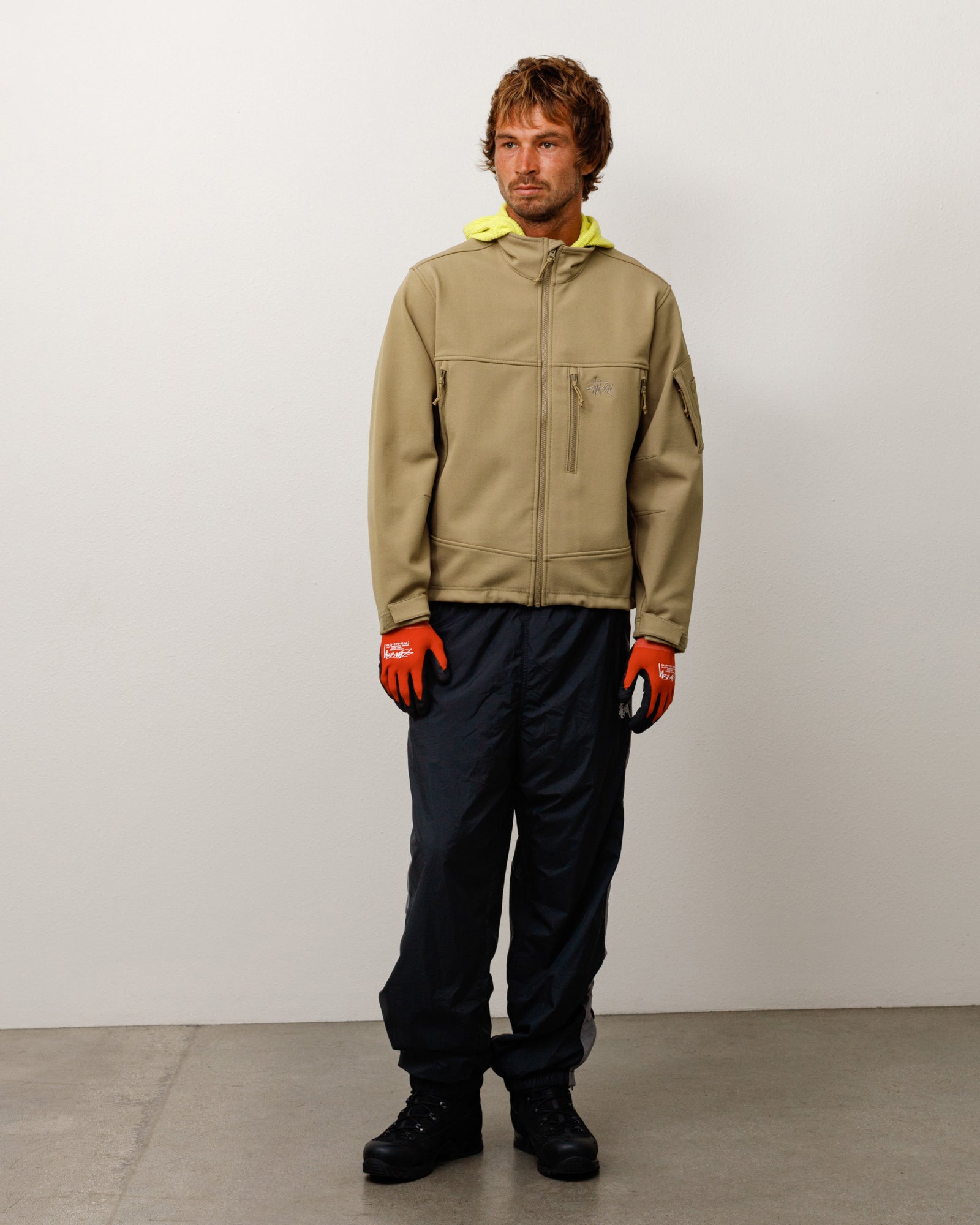 Soft Shell Jacket Unisex Long Sleeve In Coyote
