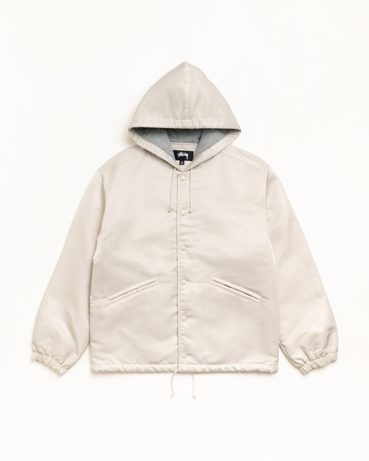 Hooded Coaches Jacket – Bone | Outerwear | Stüssy