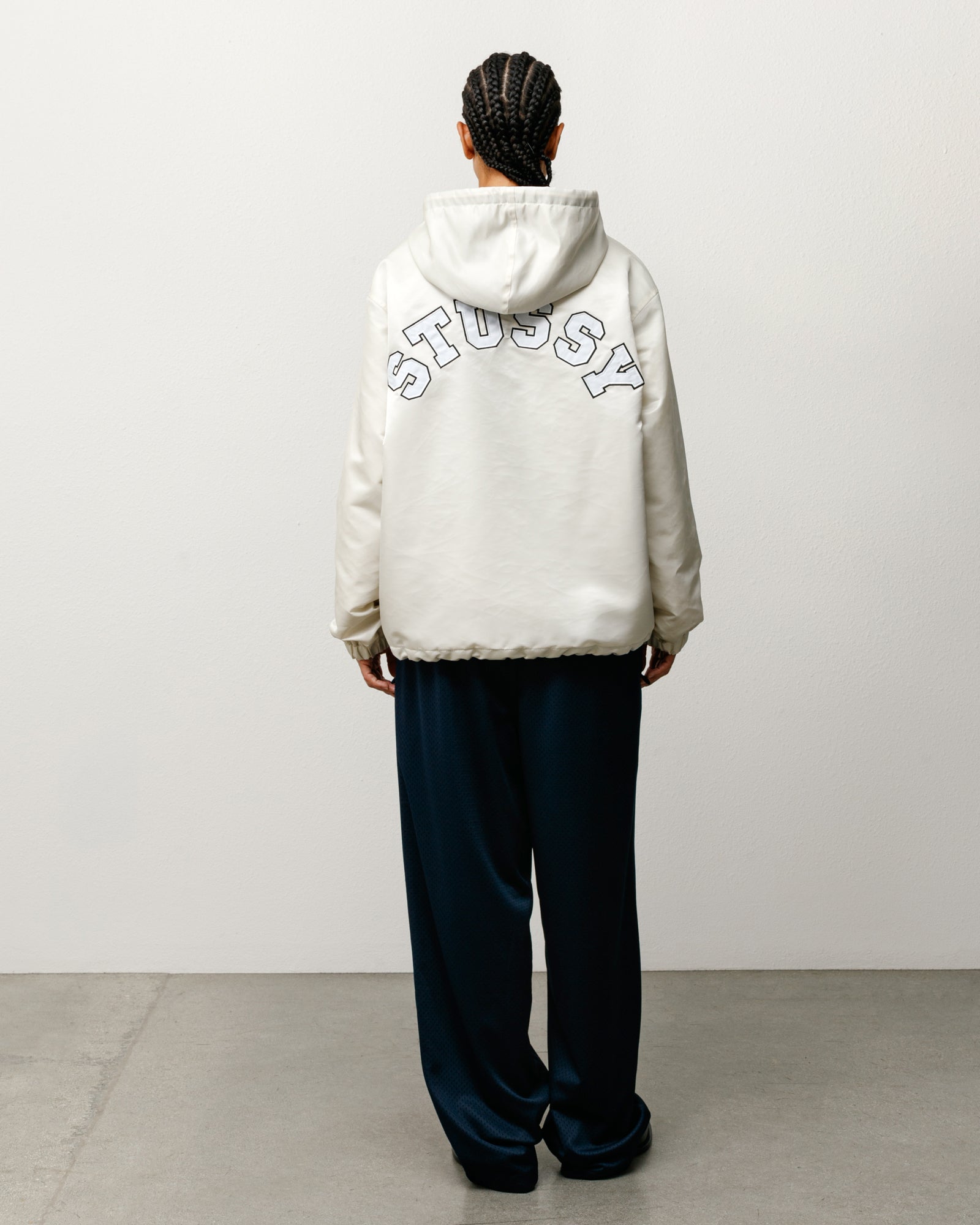 Hooded Coaches Jacket – Bone | Outerwear | Stüssy