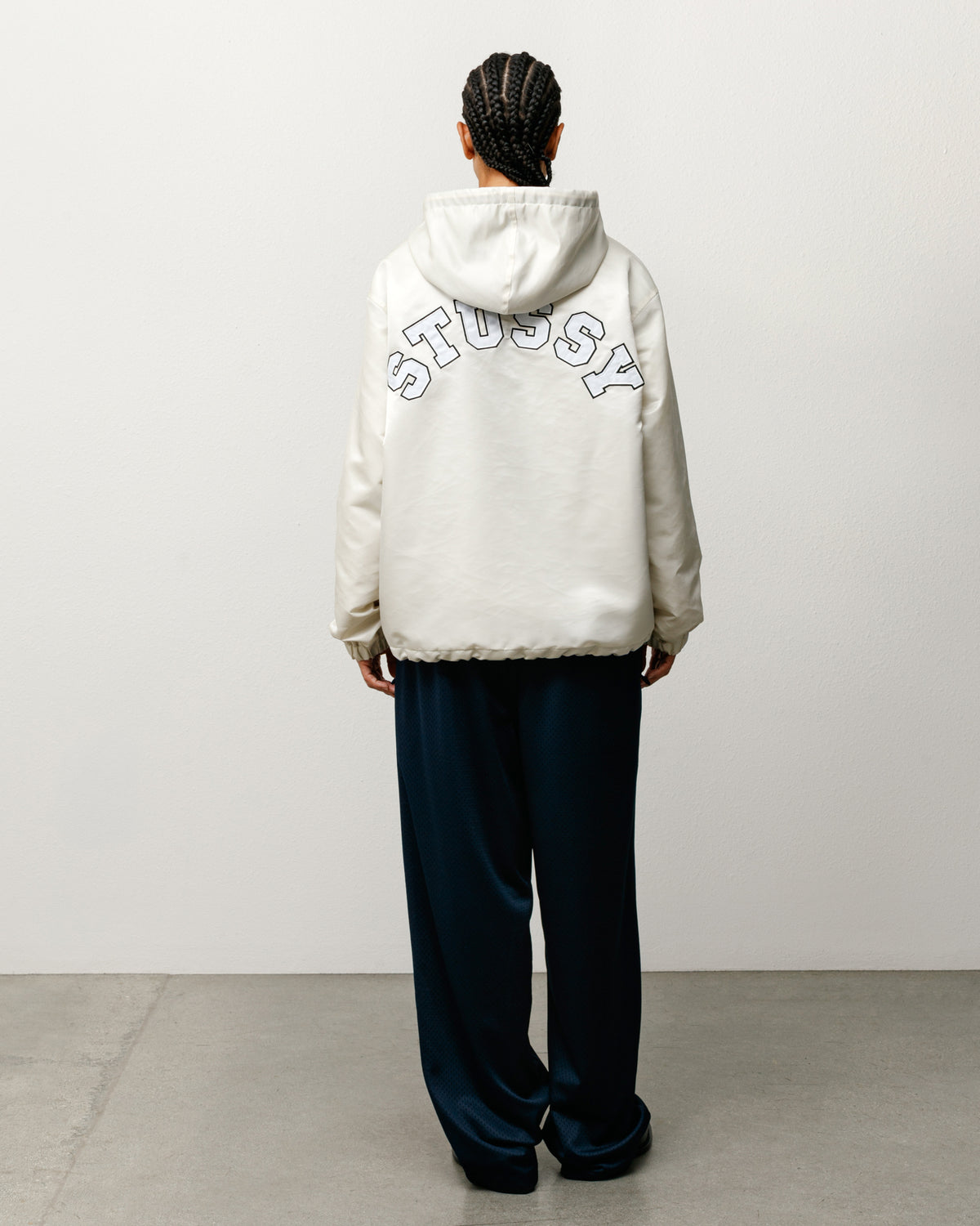 Hooded Coaches Jacket – Bone | Outerwear | Stüssy