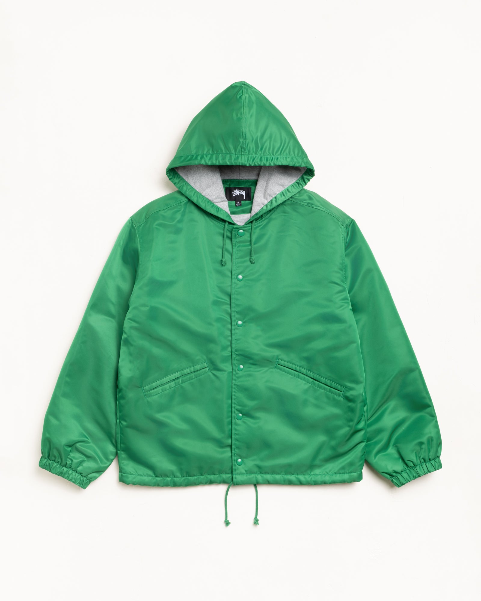 Hooded Coaches Jacket – Green | Outerwear | Stüssy