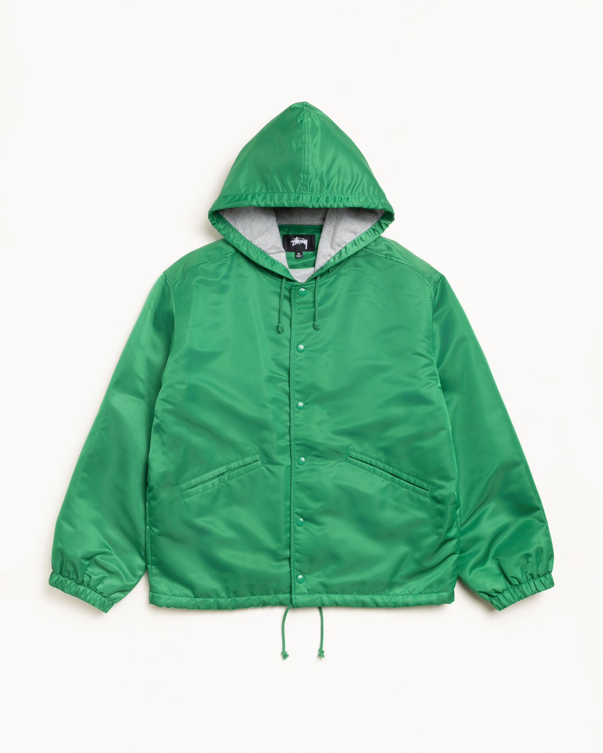 Hooded Coaches Jacket – Green | Outerwear | Stüssy