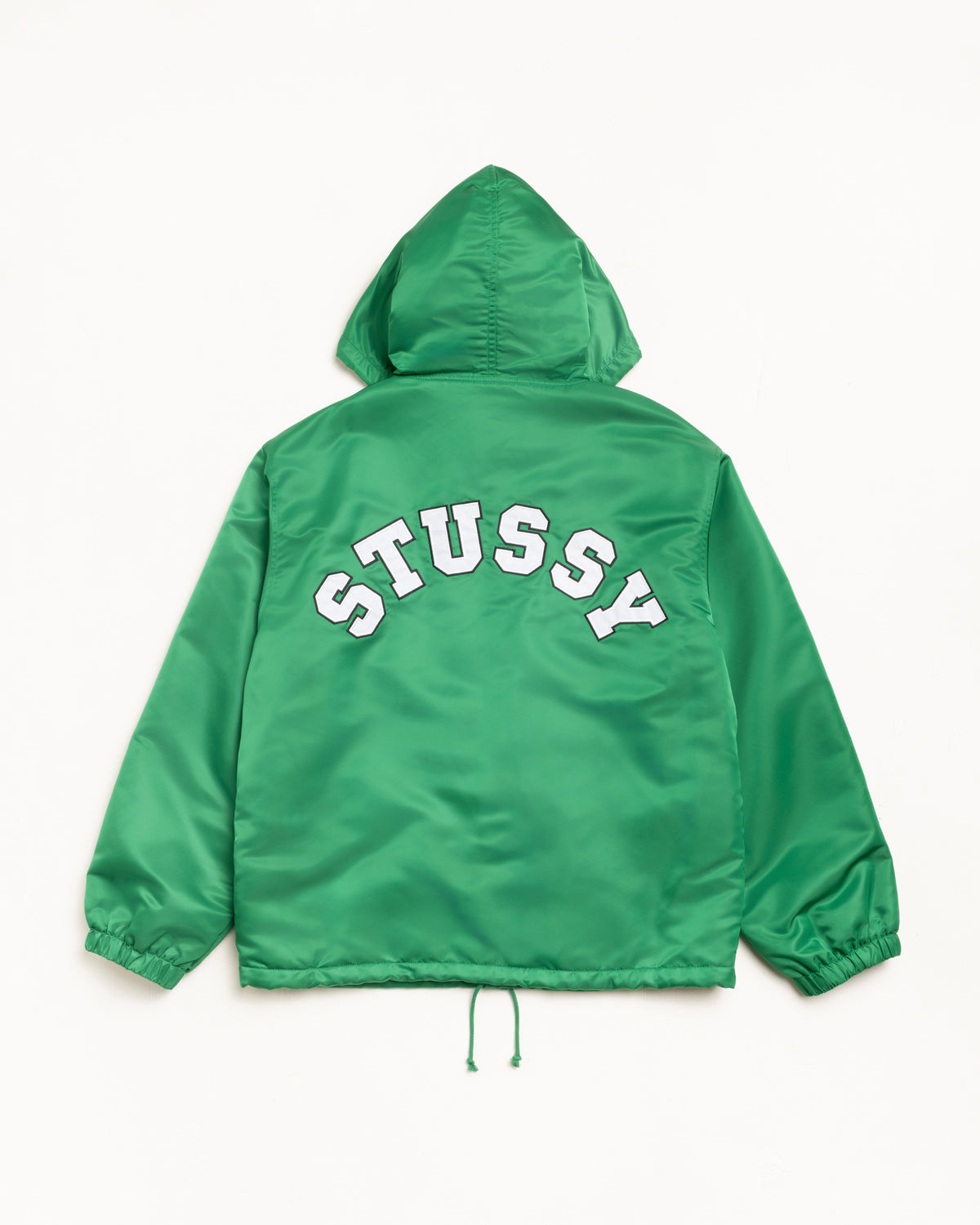 Hooded Coaches Jacket – Green | Outerwear | Stüssy display picture 1