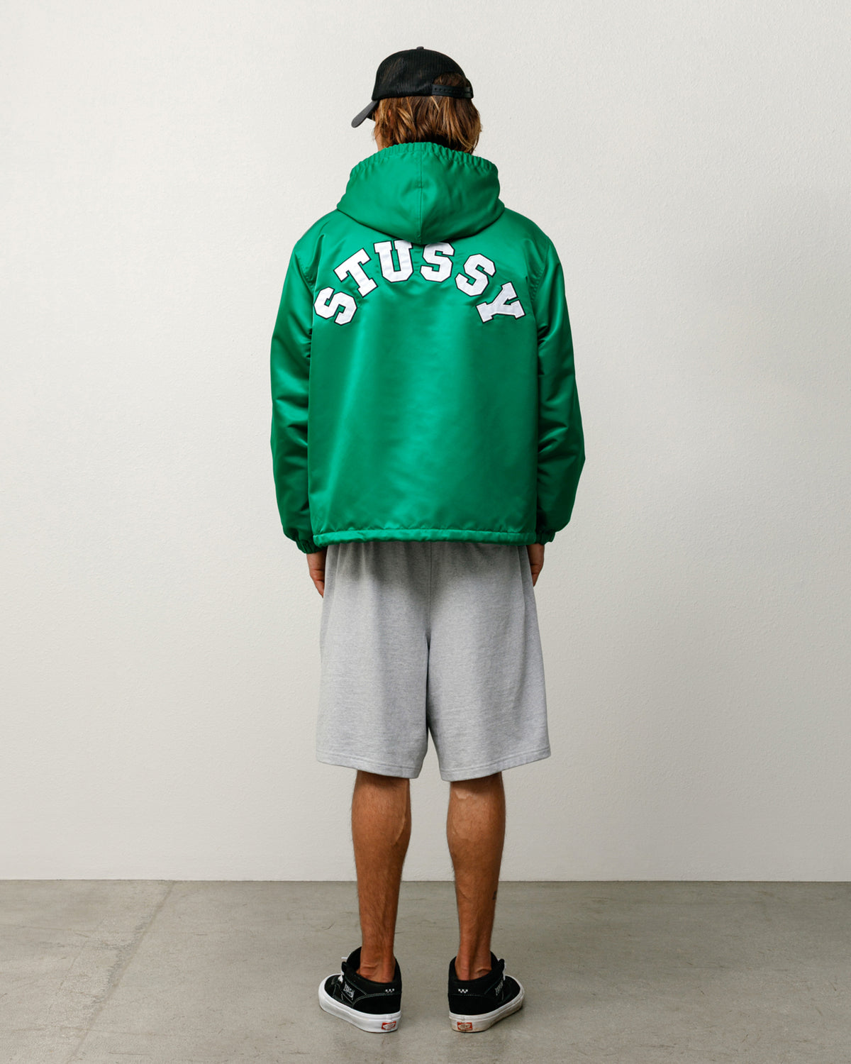 Hooded Coaches Jacket – Green | Outerwear | Stüssy