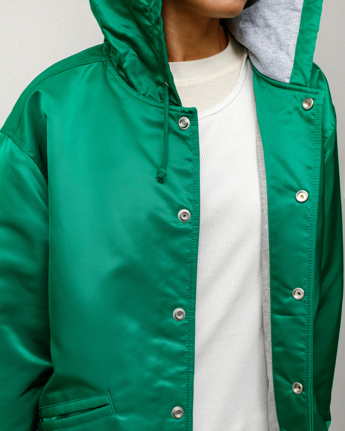 Hooded Coaches Jacket – Green | Outerwear | Stüssy display picture 1