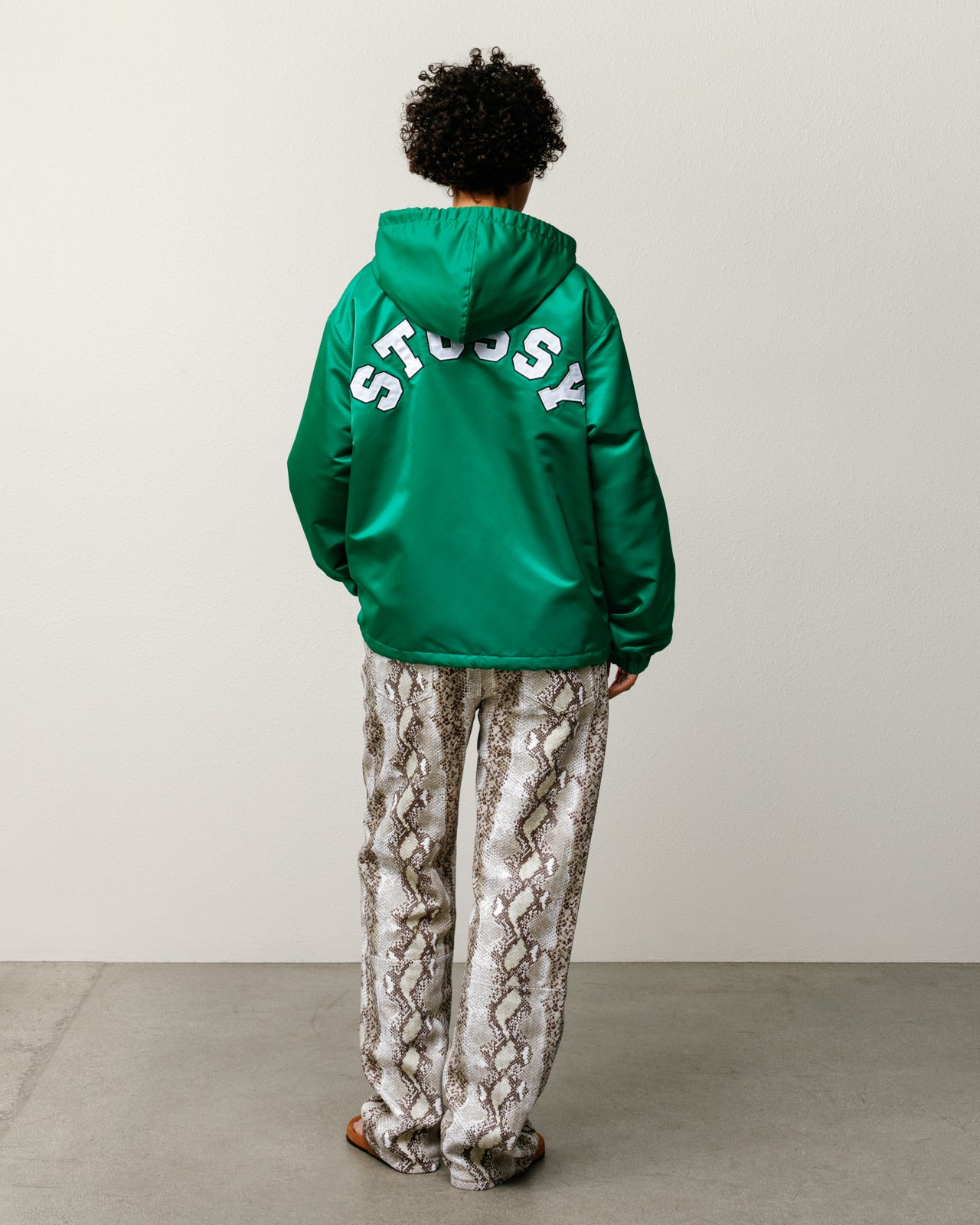 Hooded Coaches Jacket – Green | Outerwear | Stüssy