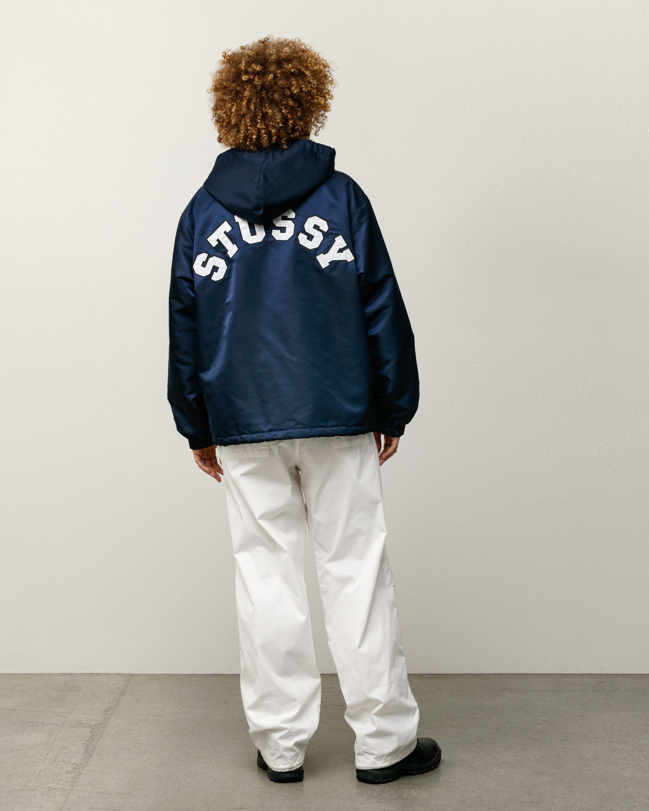 Hooded Coaches Jacket – Navy | Outerwear | Stüssy