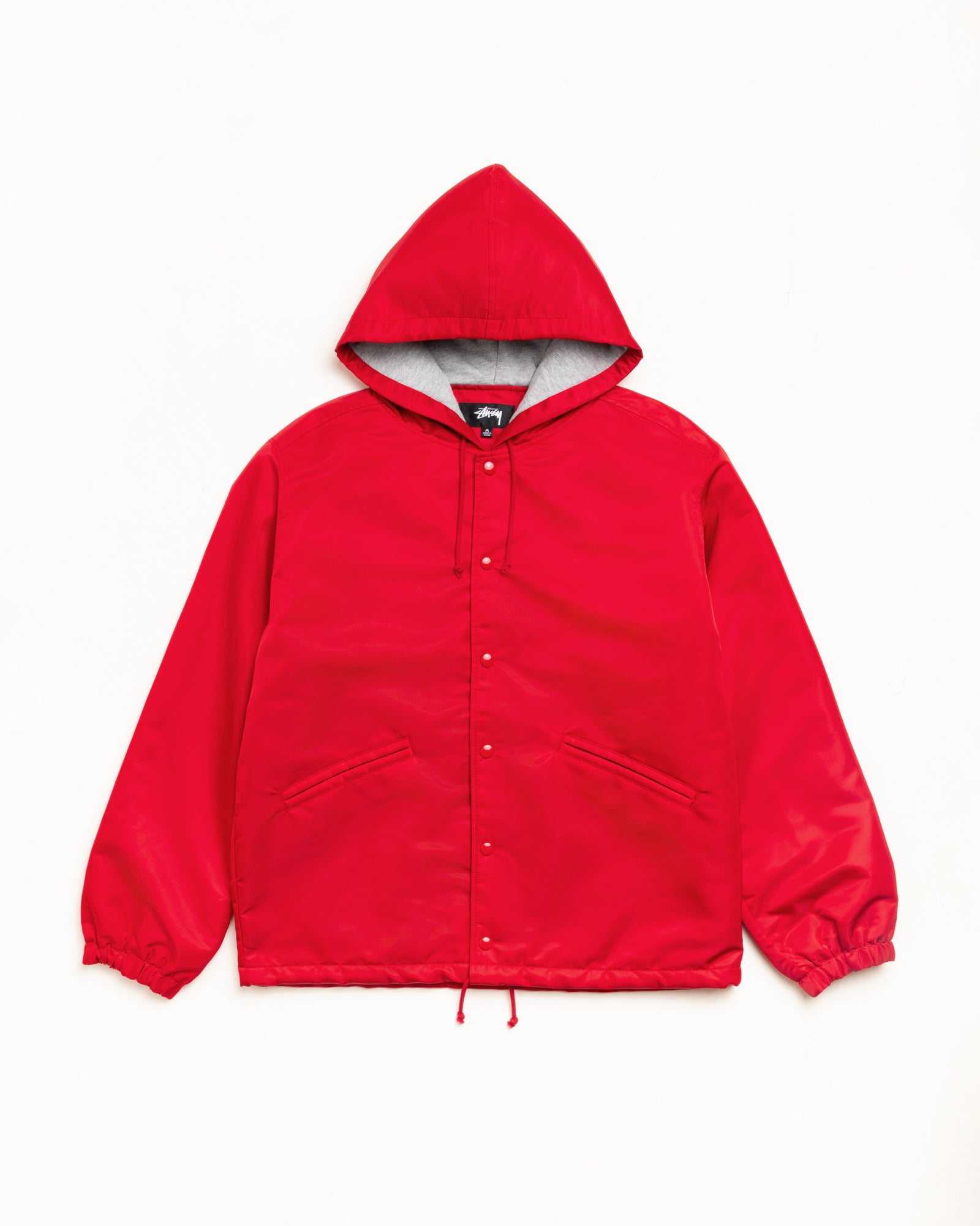 Hooded Coaches Jacket – Red | Outerwear | Stüssy