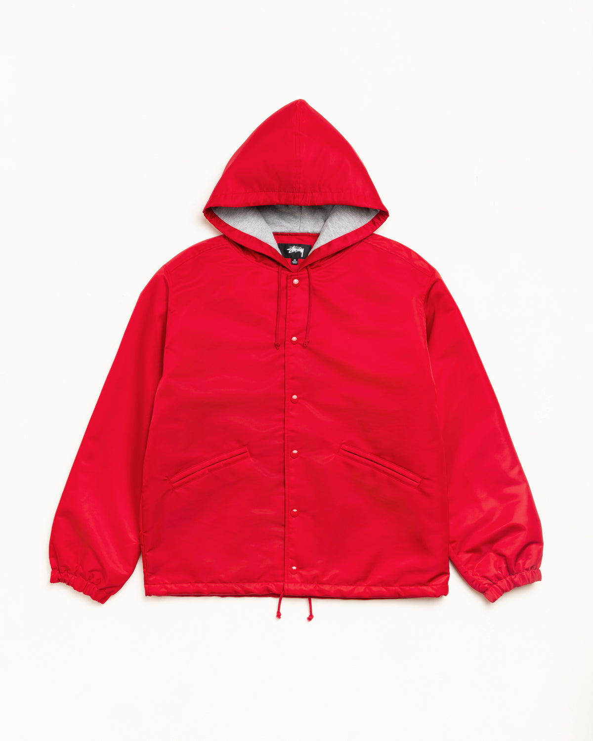 Hooded Coaches Jacket – Red | Outerwear | Stüssy