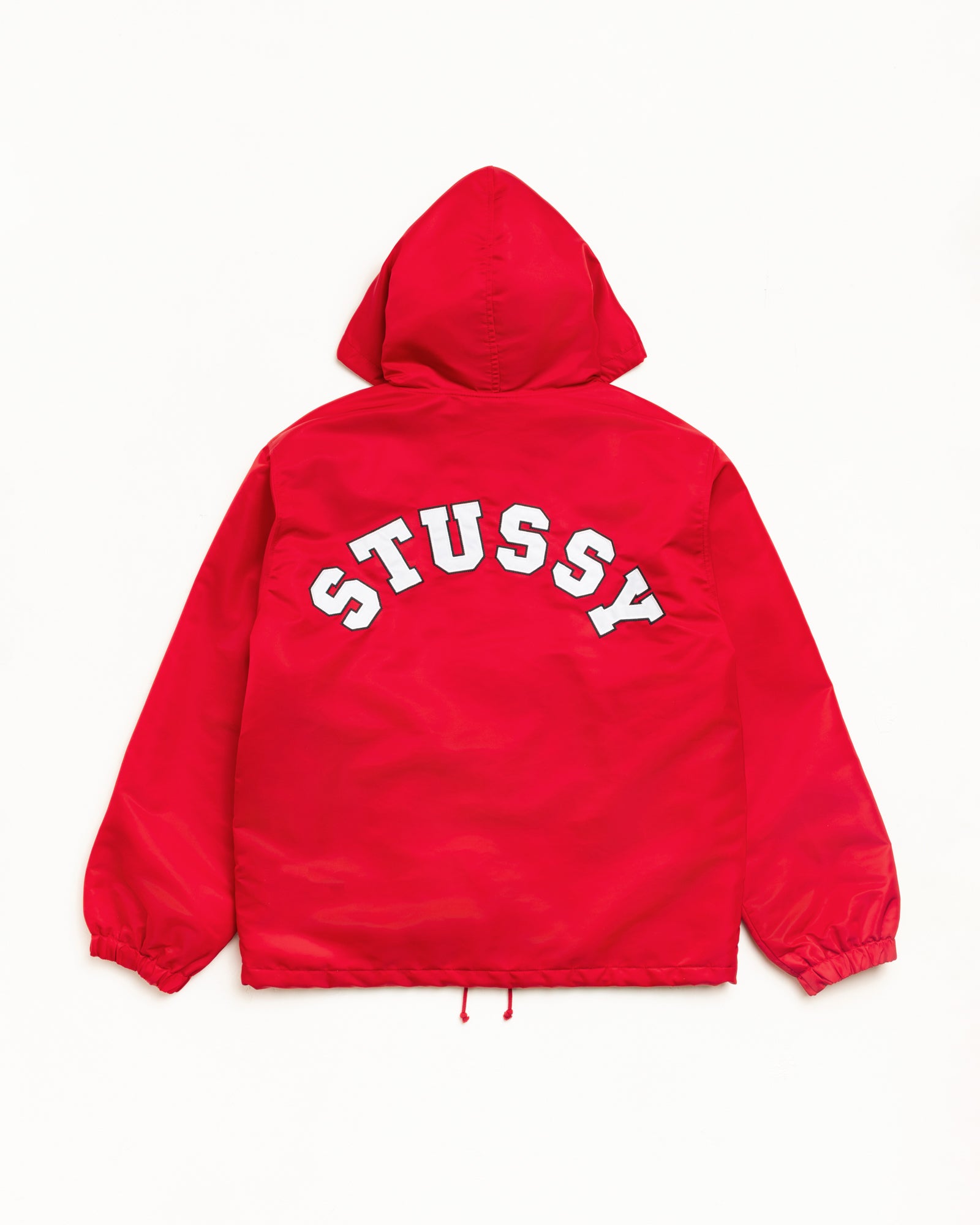 Hooded Coaches Jacket – Red | Outerwear | Stüssy