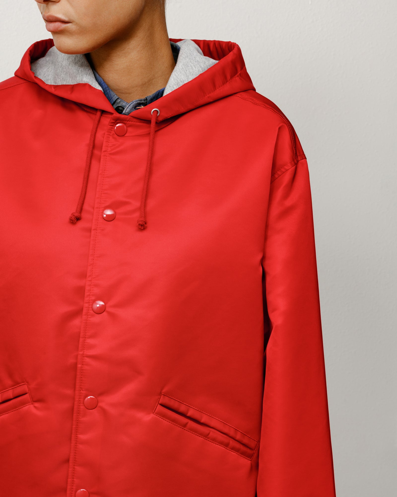 Hooded Coaches Jacket – Red | Outerwear | Stüssy