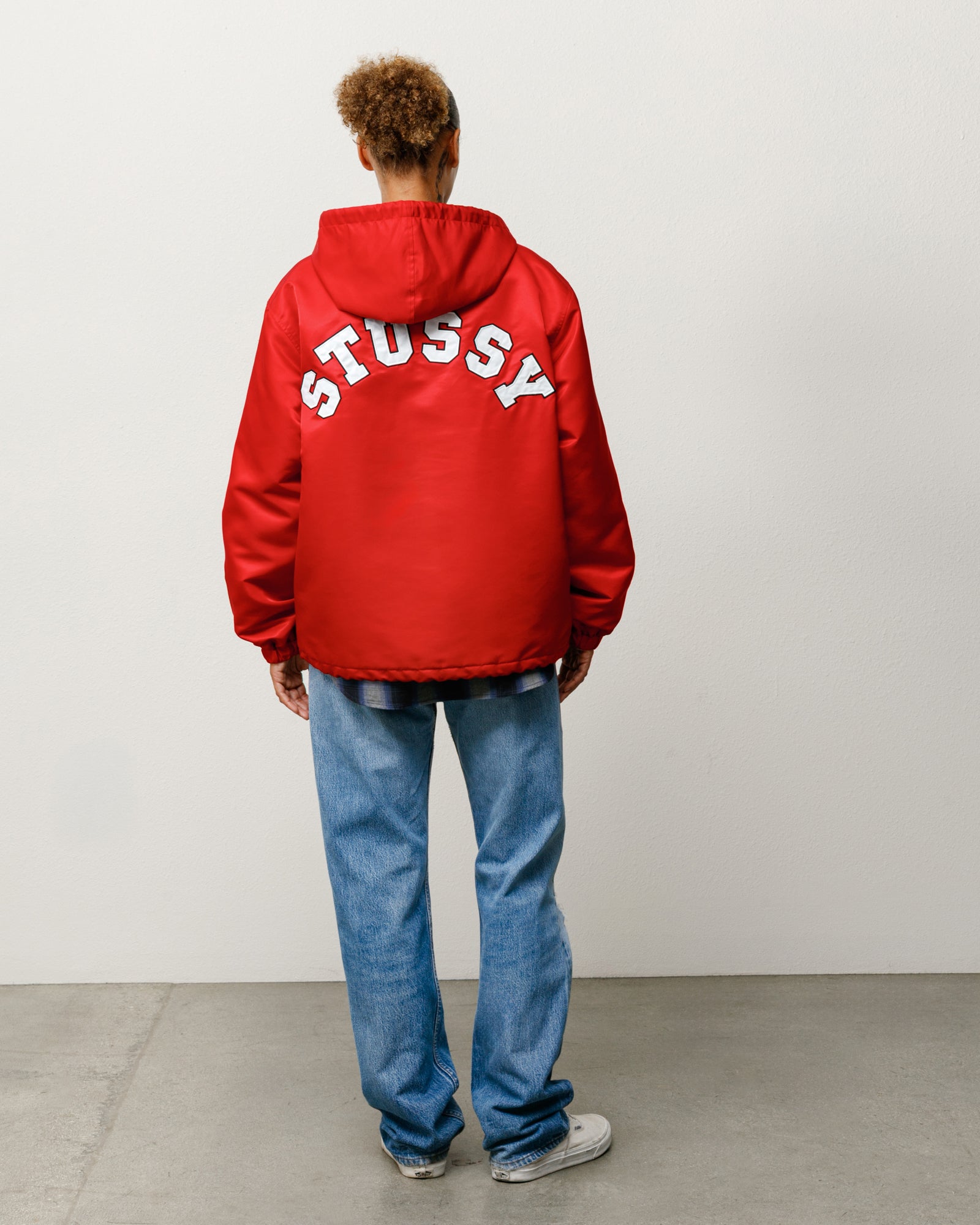 Hooded Coaches Jacket – Red | Outerwear | Stüssy