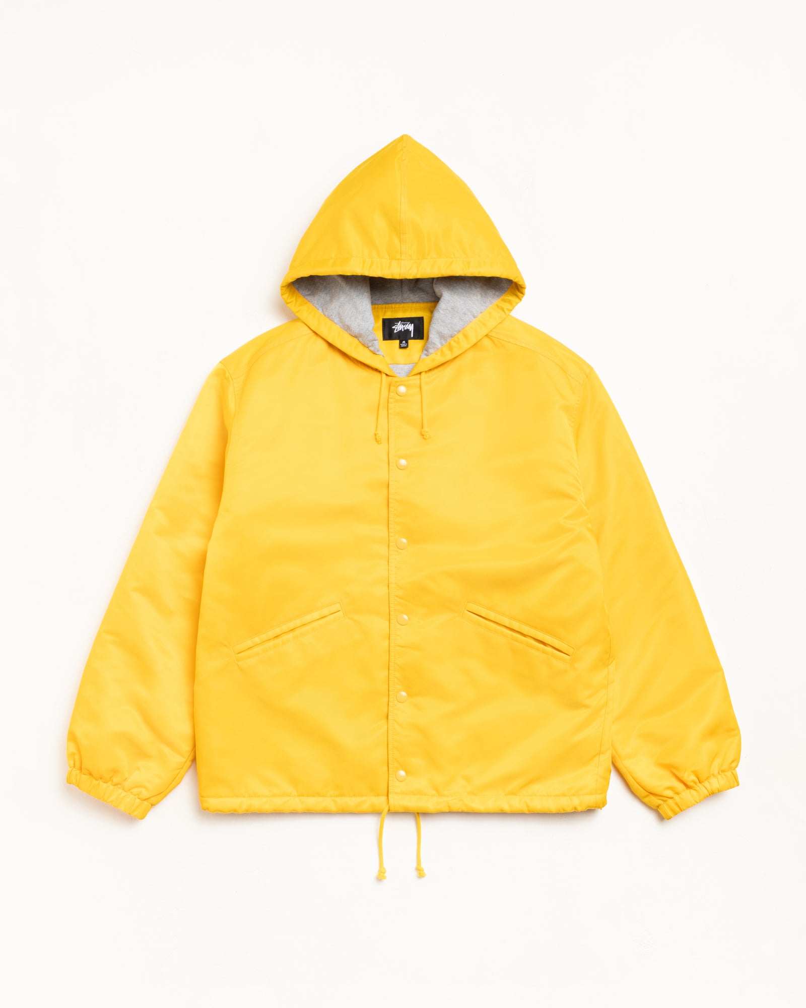 Hooded Coaches Jacket – Yellow | Outerwear | Stüssy