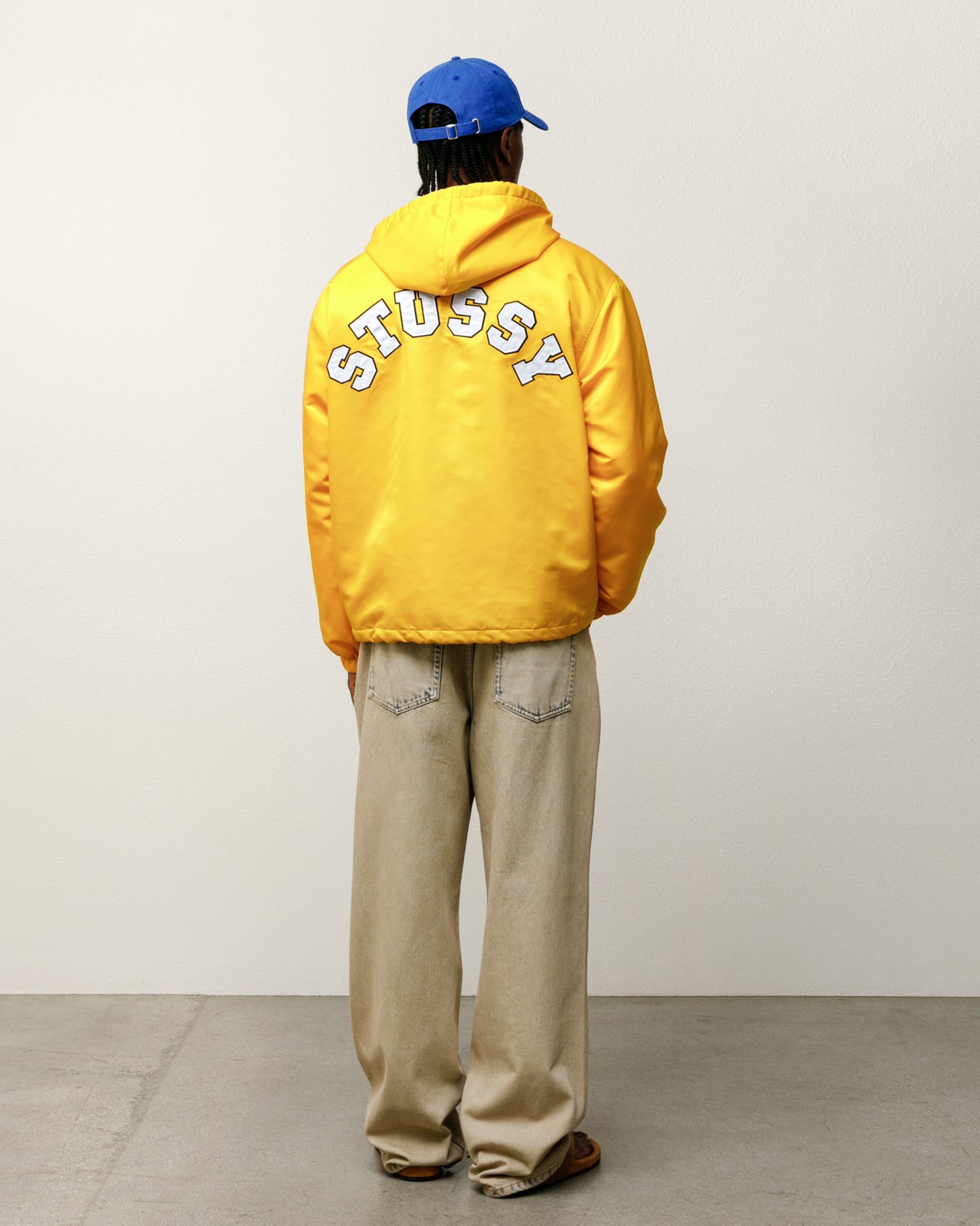 Hooded Coaches Jacket – Yellow | Outerwear | Stüssy