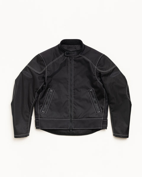 Moto Jacket Mens Long Sleeve In Black