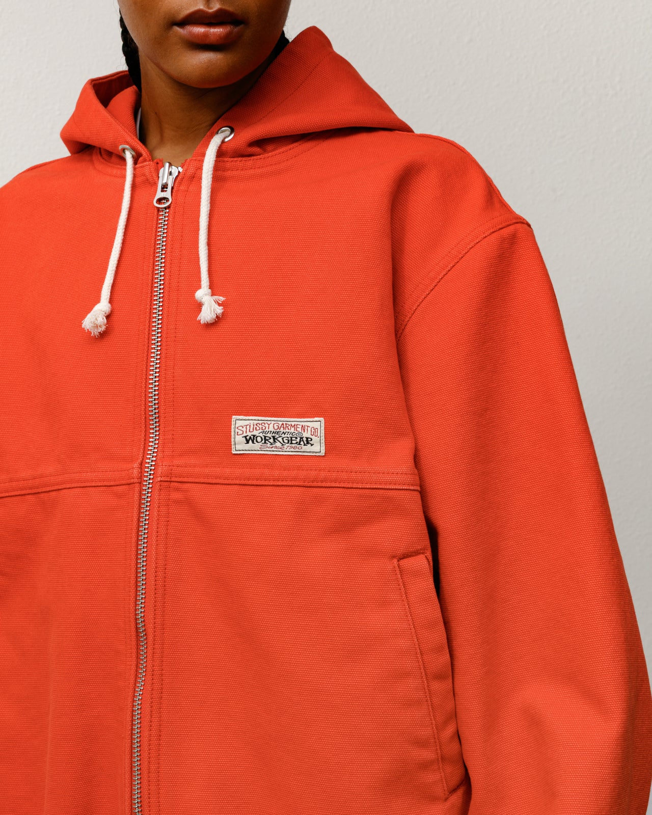 Work Jacket Unlined Canvas – Red | Outerwear | Stüssy