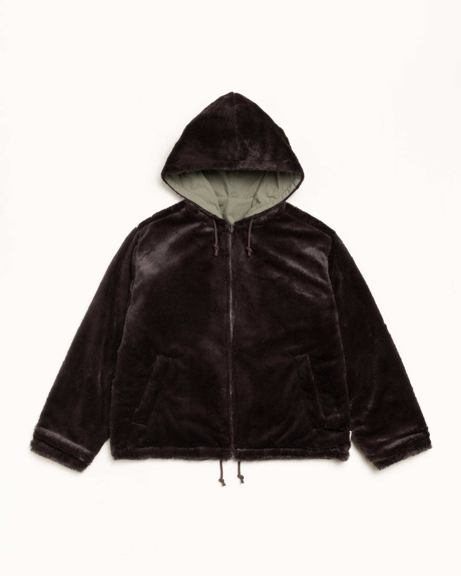 Stussy REVERSIBLE HOODED JACKET ステューシー　M Reversible Hooded Jacket – Brown | Outerwear | Stüssy