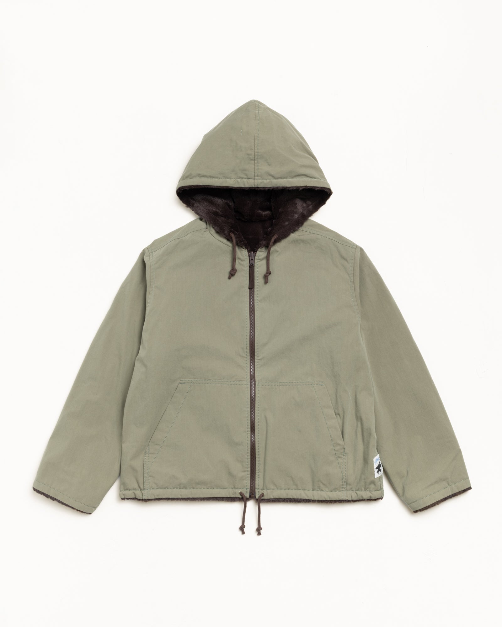 Reversible Hooded Jacket – Brown | Outerwear | Stüssy
