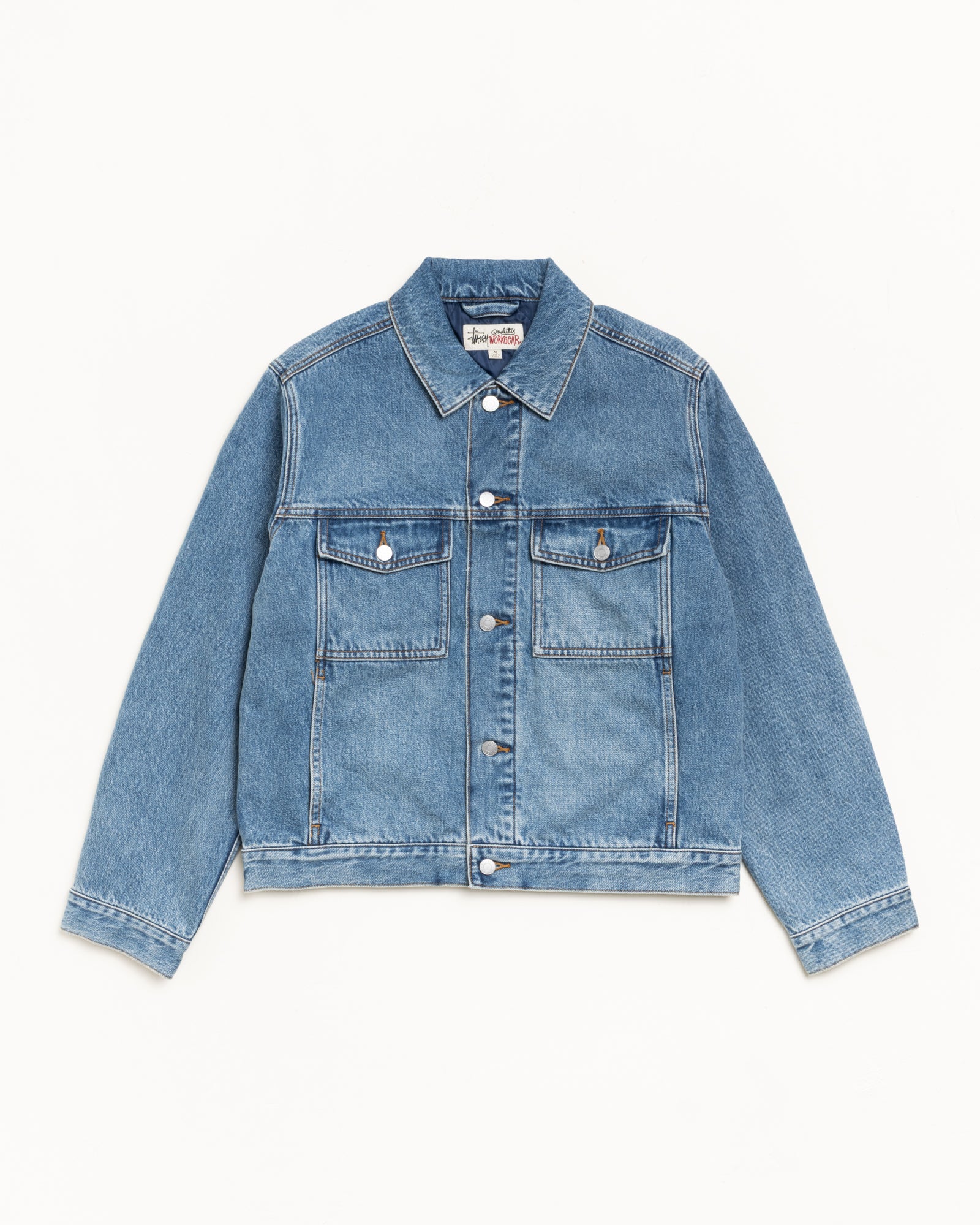 Lined Denim Trucker – Indigo Stone Wash | Outerwear | Stüssy