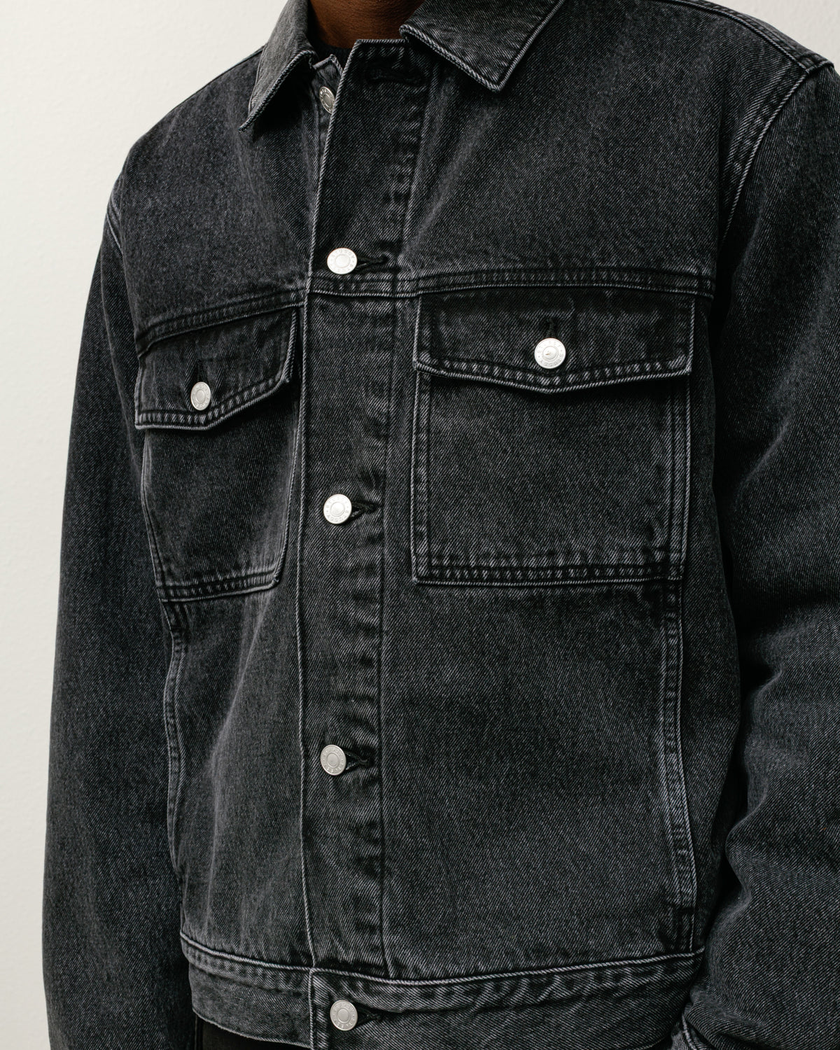 Lined Denim Trucker – Vintage Black | Outerwear | Stüssy