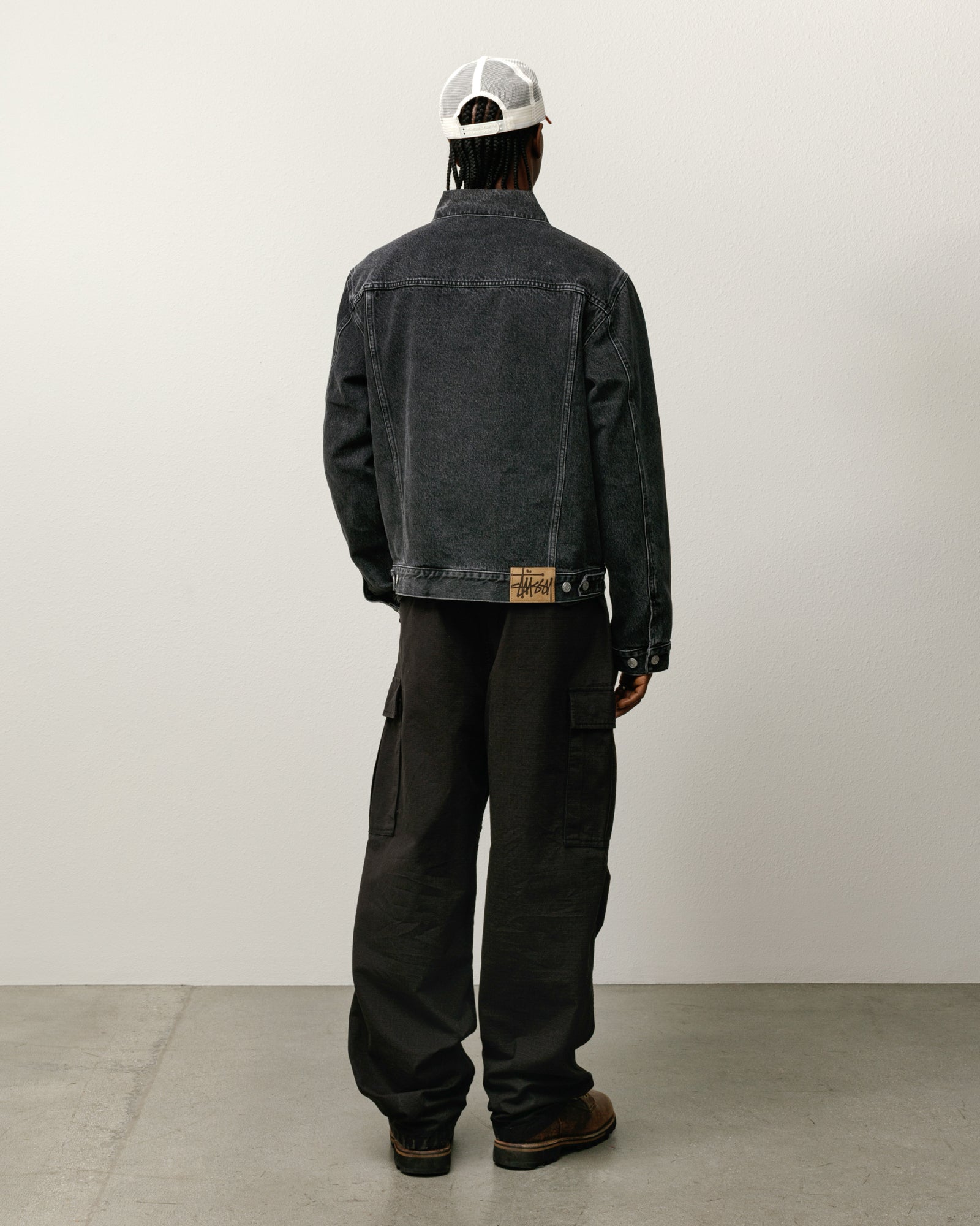Lined Denim Trucker – Vintage Black | Outerwear | Stüssy