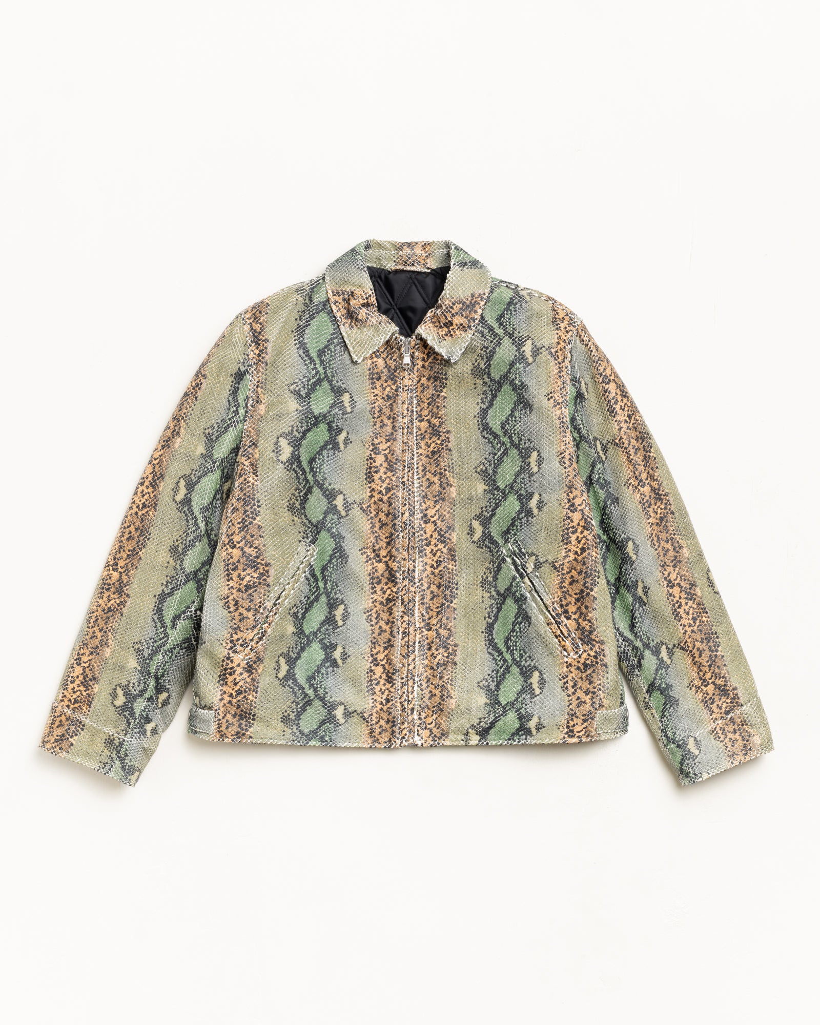 Garage Jacket Leather – Snake | Outerwear | Stüssy