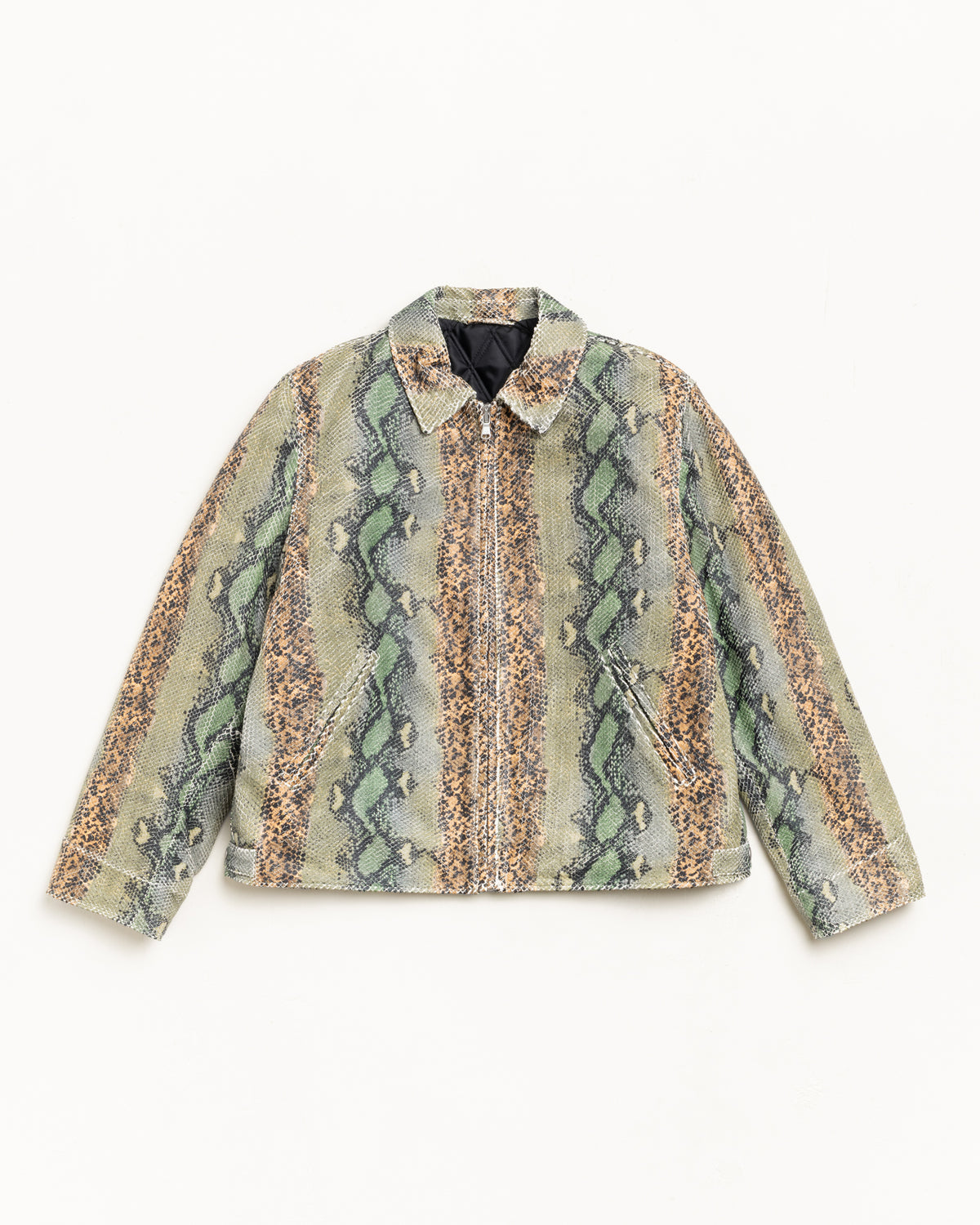 Garage Jacket Leather – Snake | Outerwear | Stüssy